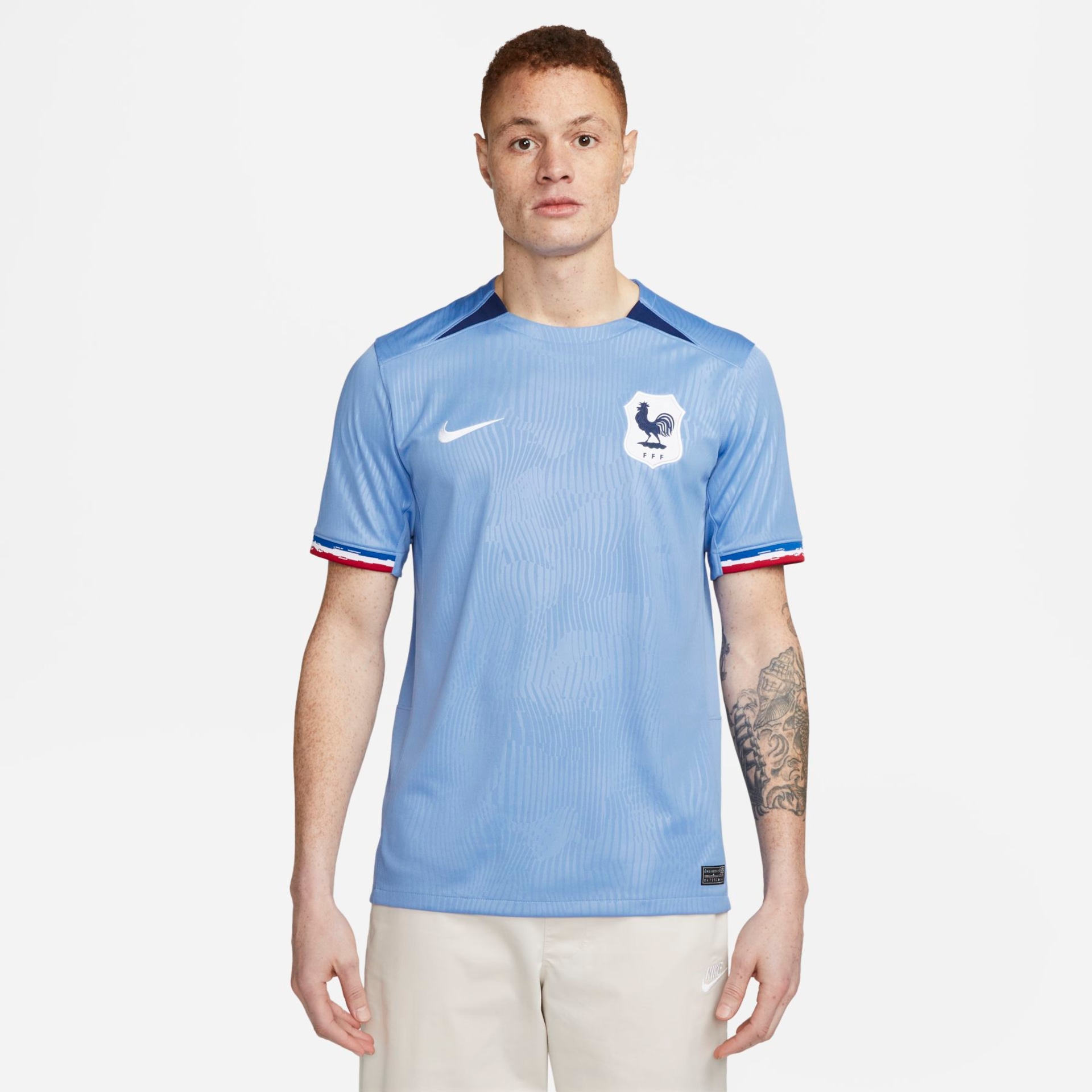 Camisa Nike França I 2023/24 Torcedor Pro Masculina - Foto 1