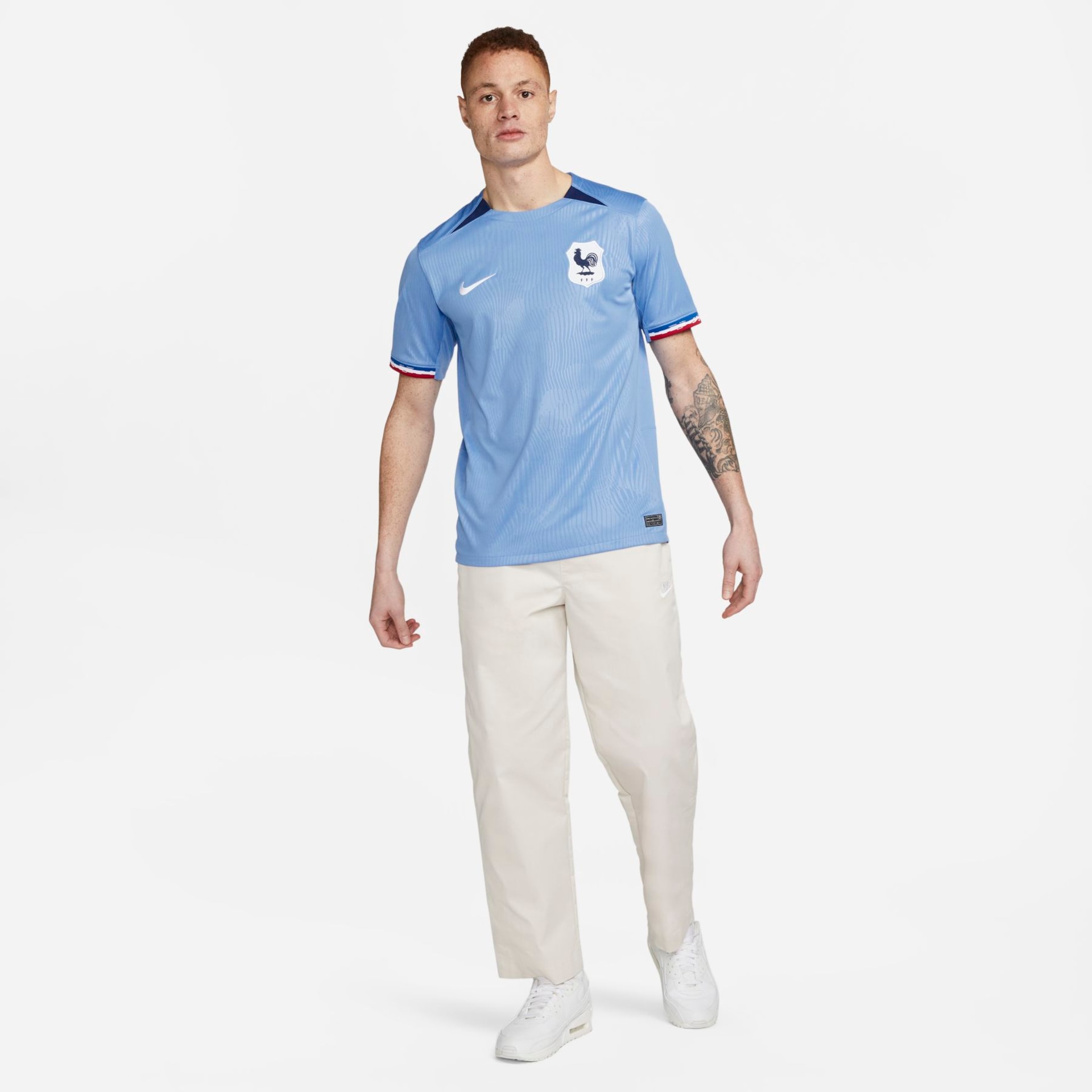 Camisa Nike França I 2023/24 Torcedor Pro Masculina - Foto 9