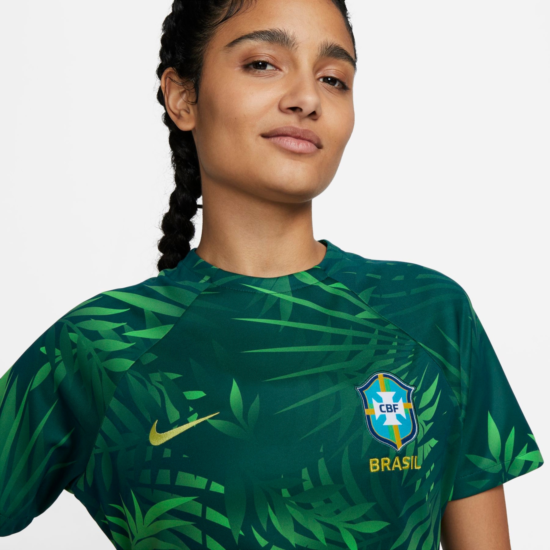 Camiseta Nike Brasil Pré-Jogo Feminina - Foto 3