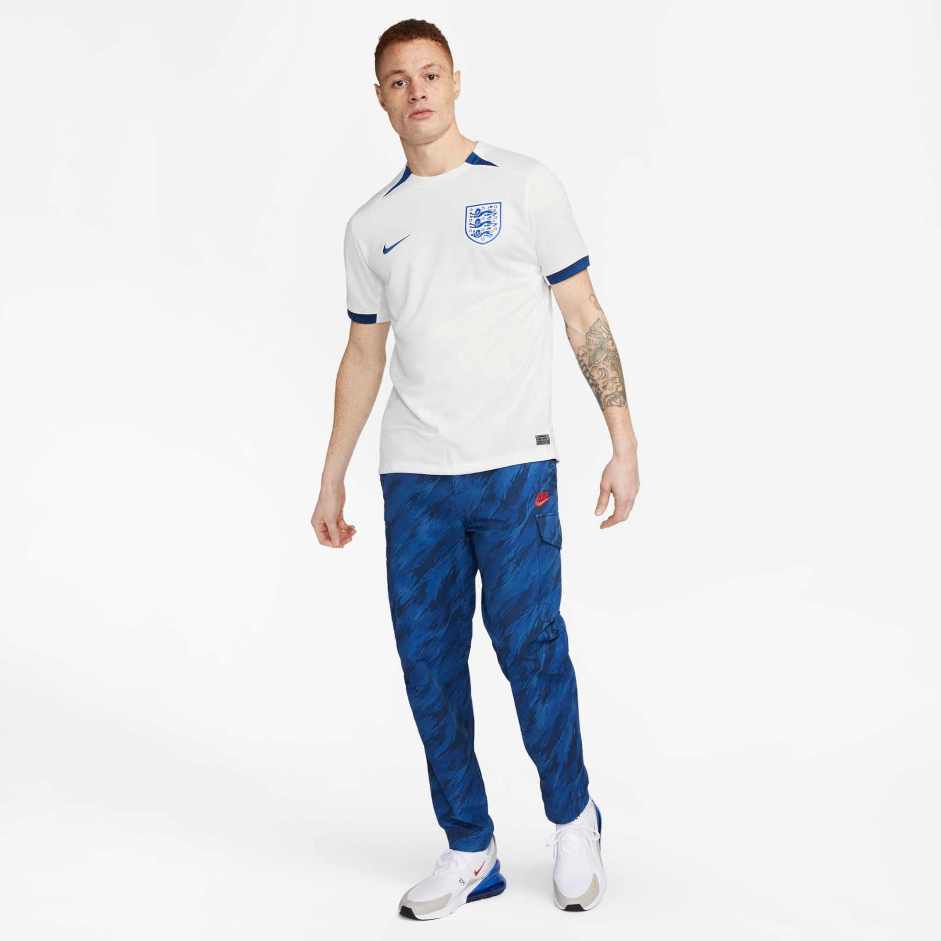 Camisa Nike Inglaterra I 2023/24 Torcedor Pro Masculina - Foto 9