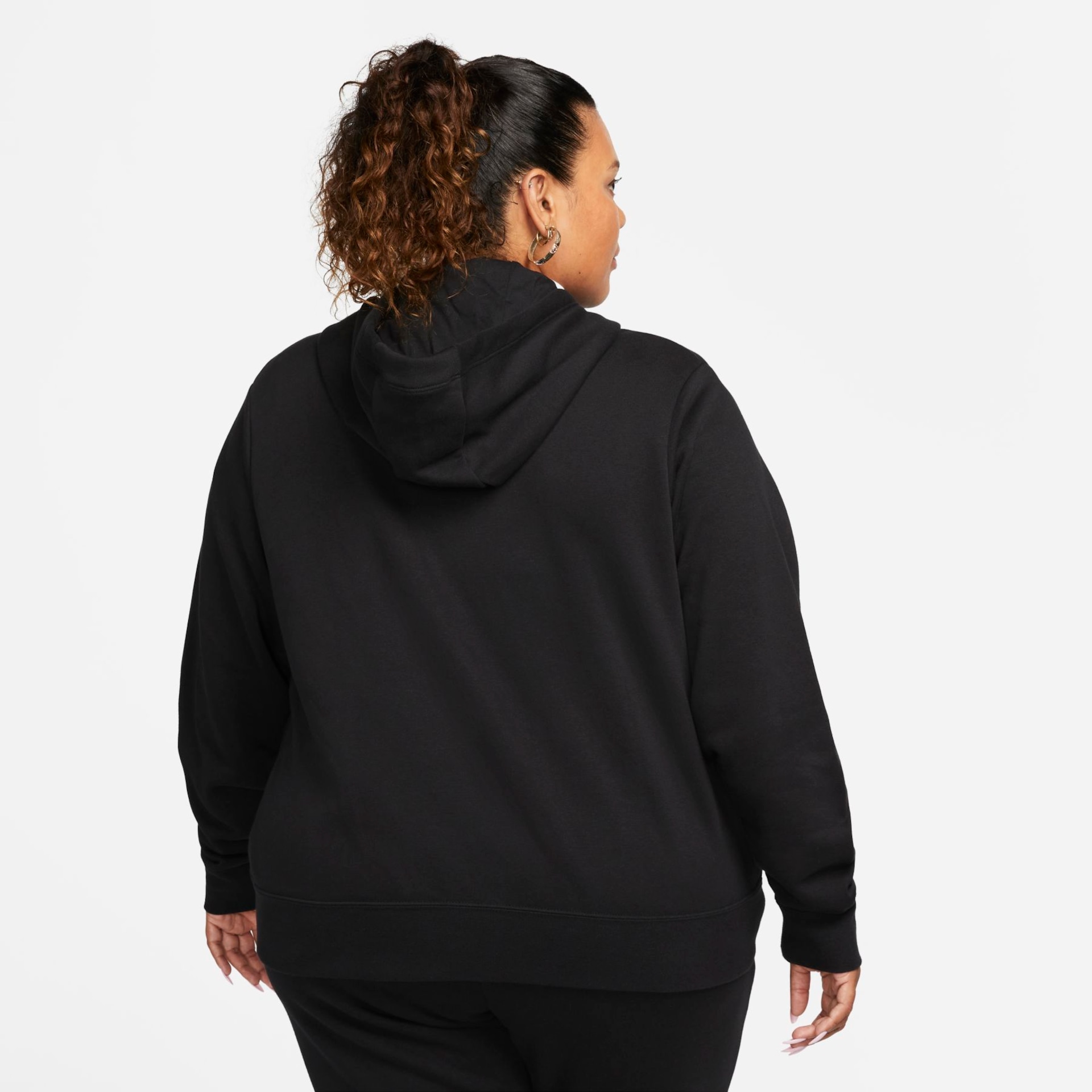 Plus Size - Blusão Nike Sportswear Club Fleece Feminino - Foto 2