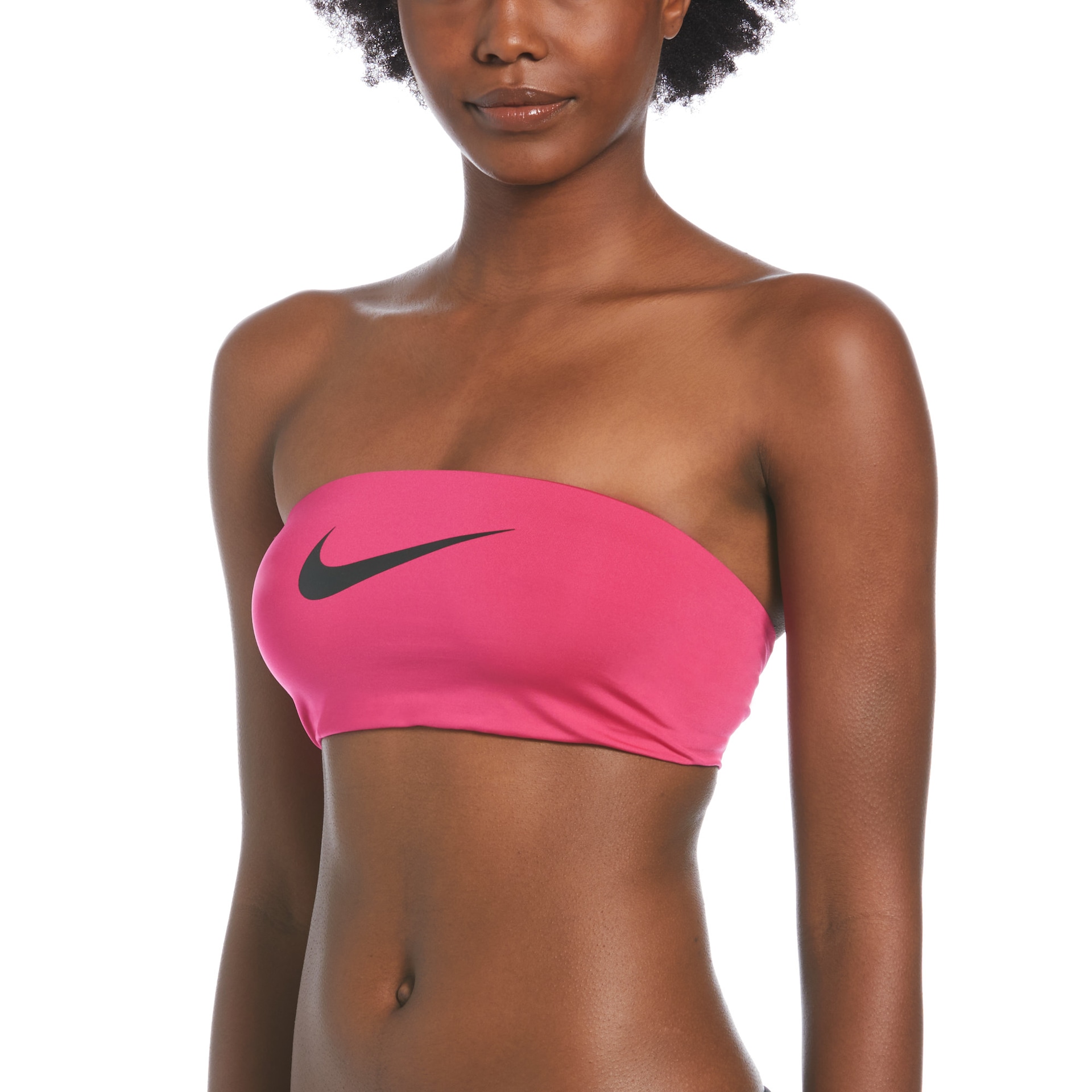 Biquini Top Nike Tape Bandeau Feminino - Foto 1