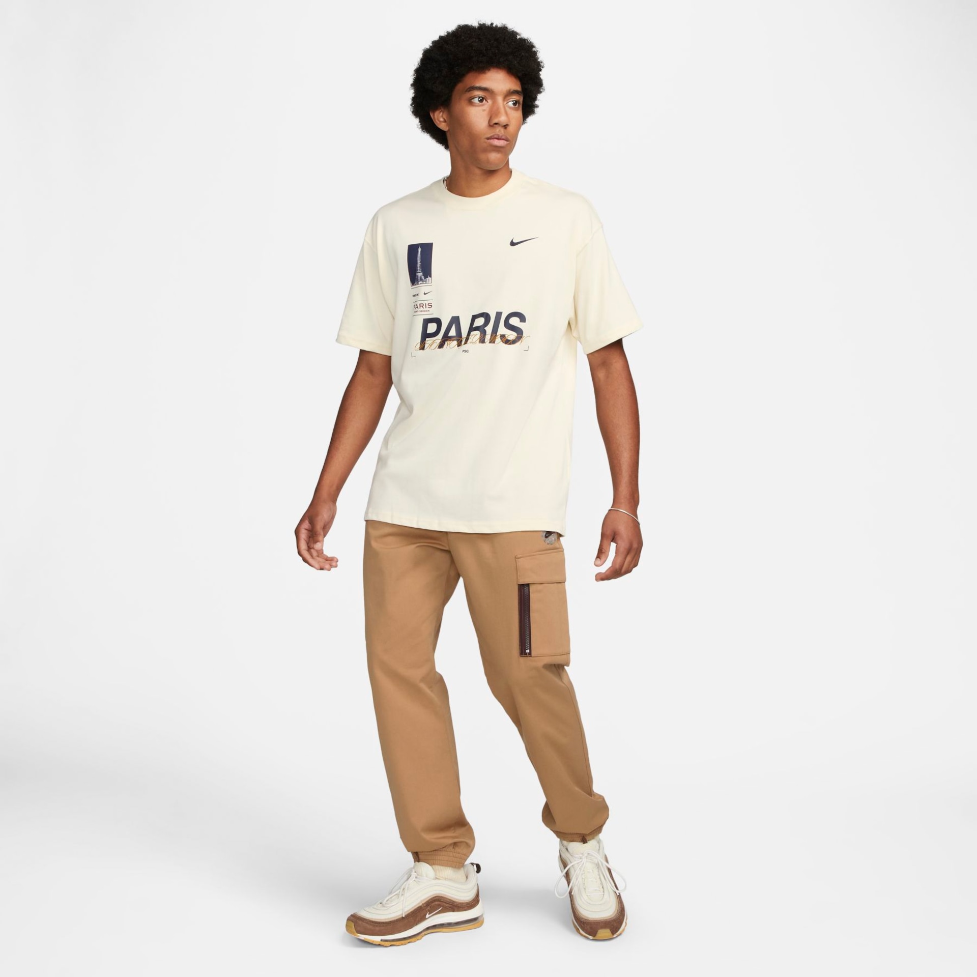 Camiseta Nike Max90 Paris Saint-Germain Masculina - Foto 6