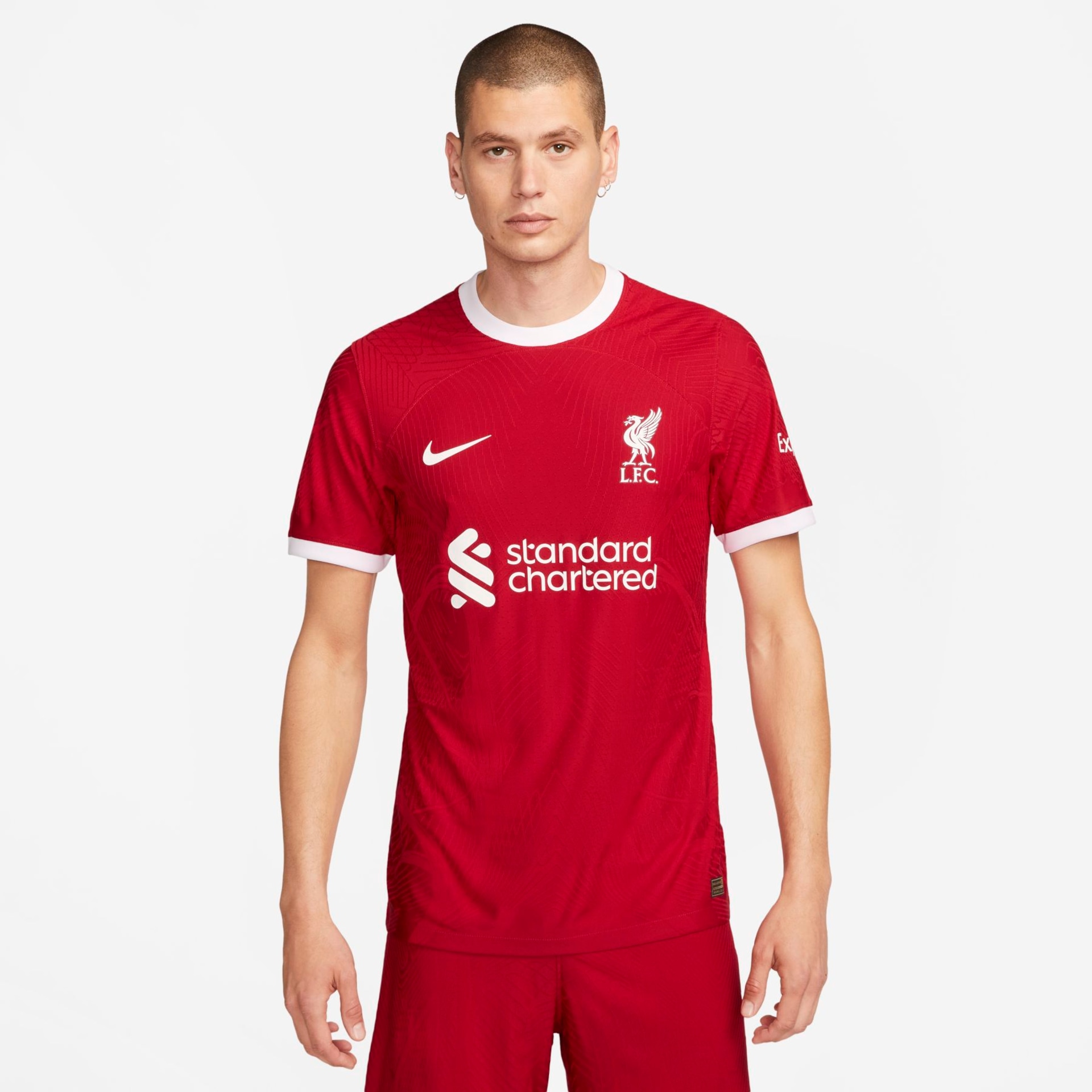 Camisa Nike Liverpool I 2023/24 Jogador Masculina - Foto 1