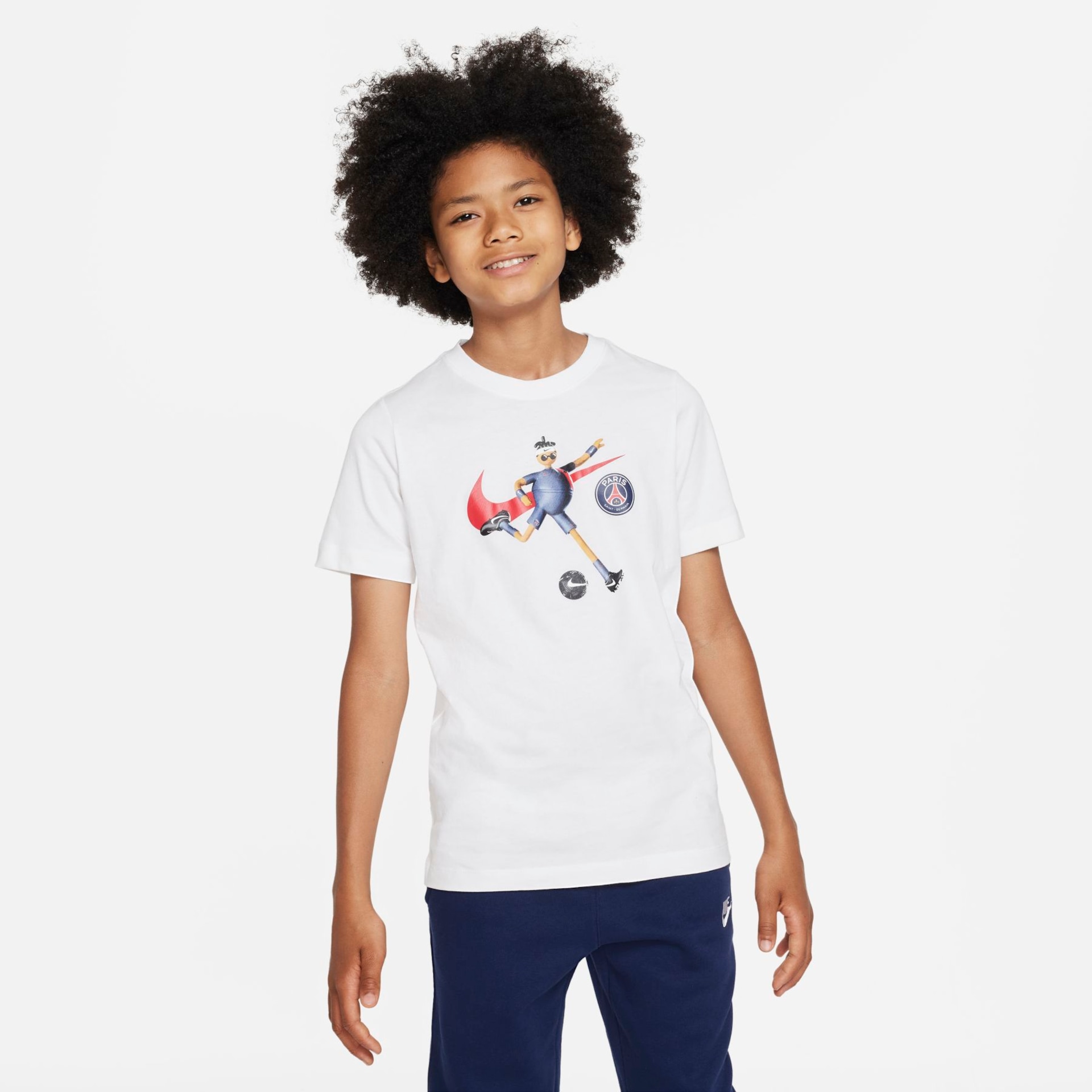 Camiseta Nike Paris Saint-Germain Mascot Infantil - Foto 1