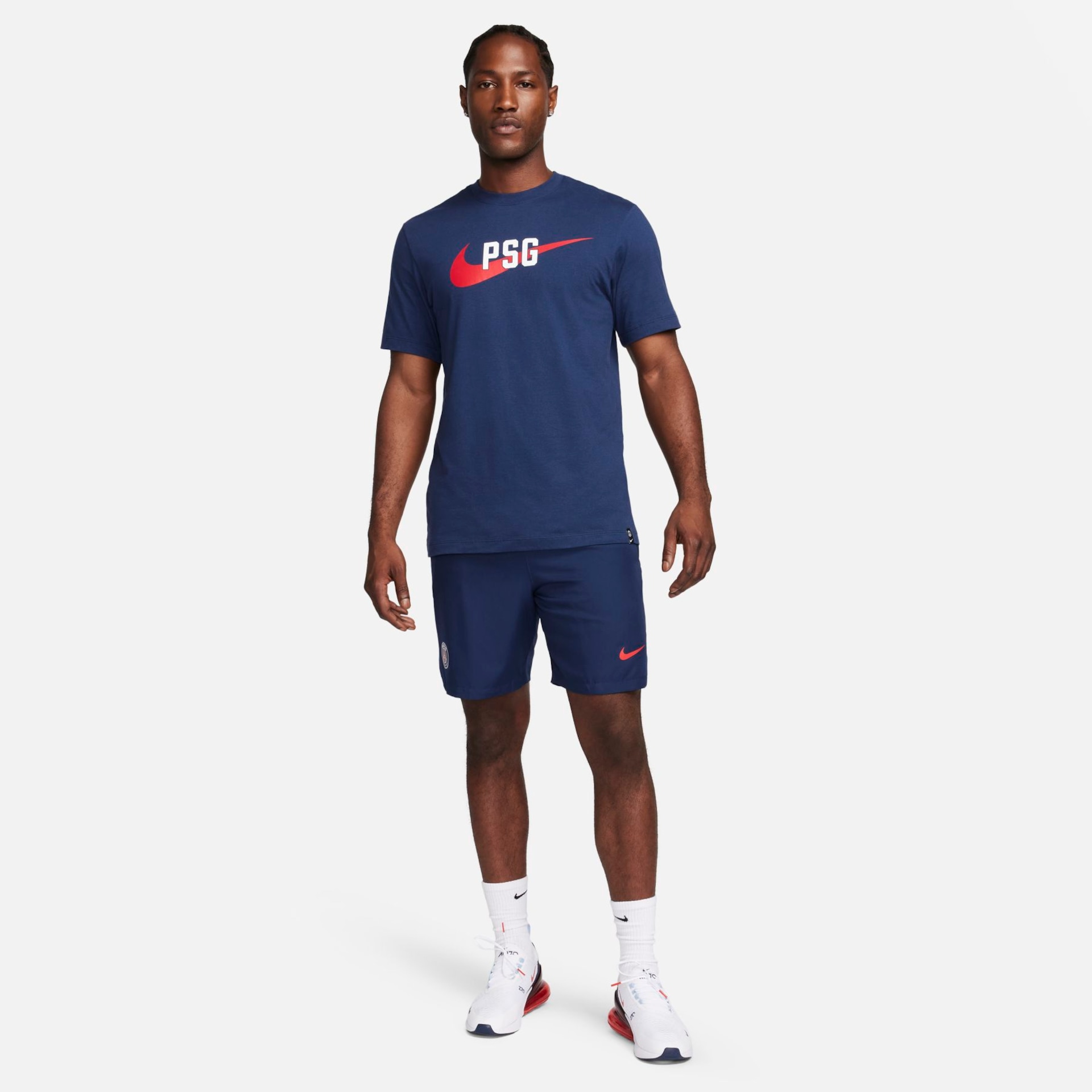 Camiseta Nike Paris Saint-Germain Swoosh Masculina - Foto 5