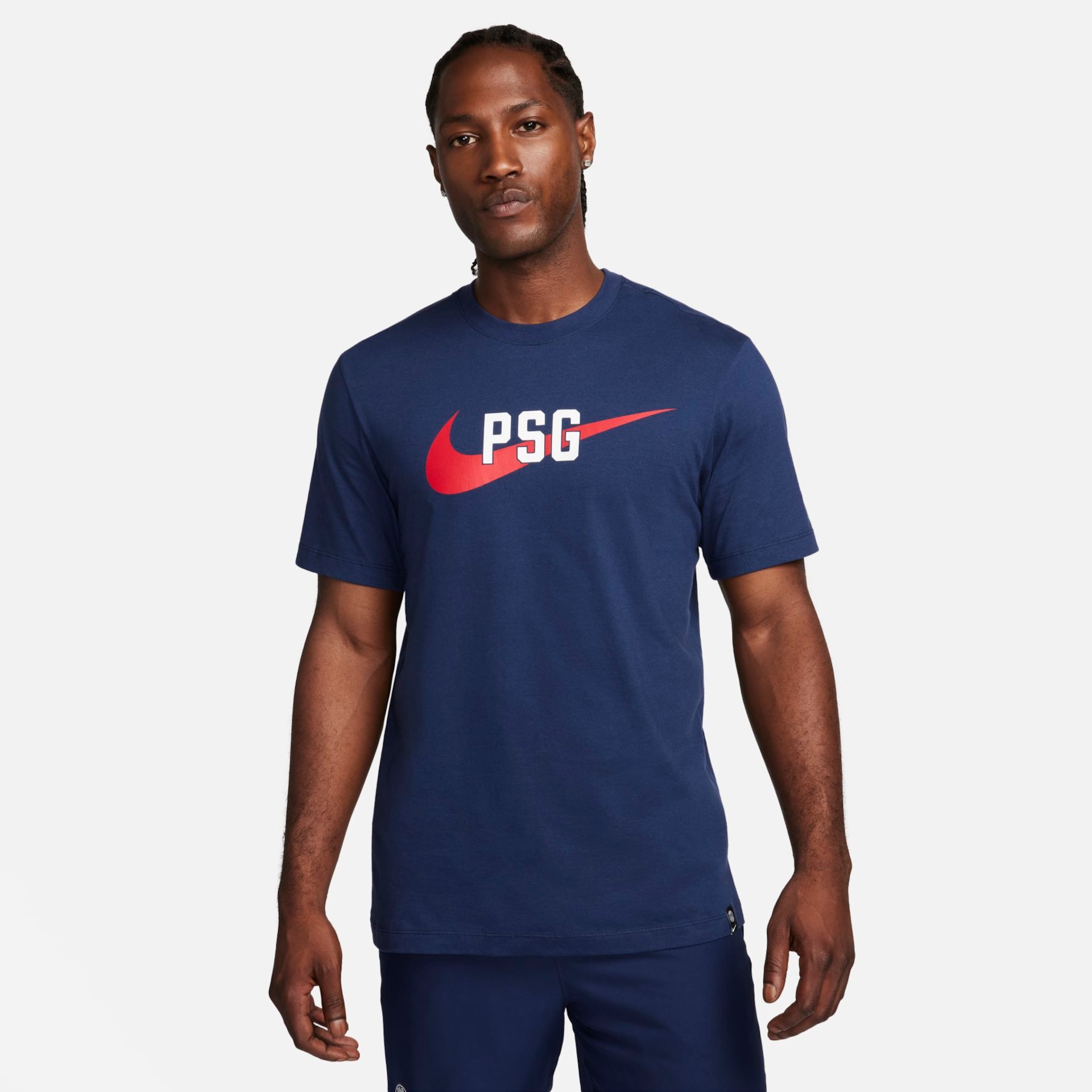 Camiseta Nike Paris Saint-Germain Swoosh Masculina - Foto 1