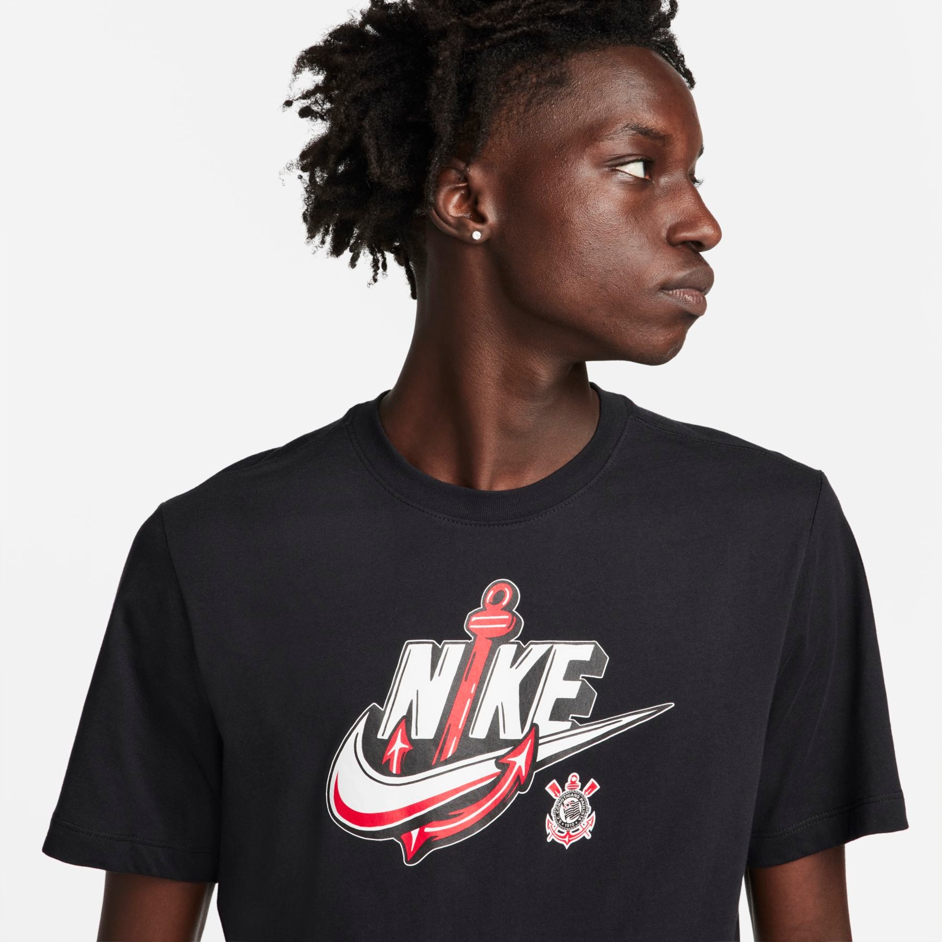 Camiseta Nike Corinthians Futura Masculina - Foto 3
