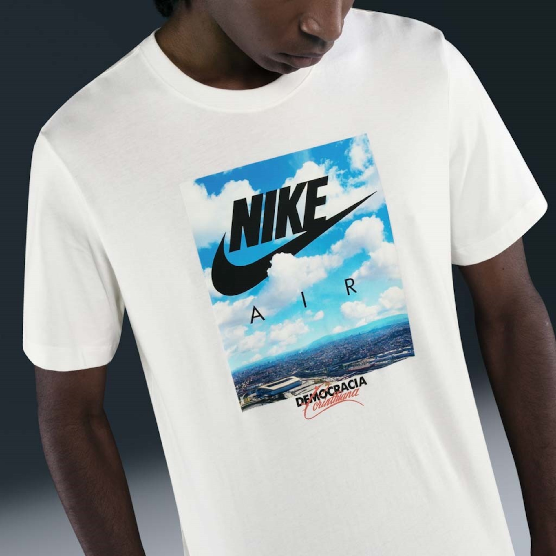 Camiseta Nike Corinthians Photo Masculina - Foto 3