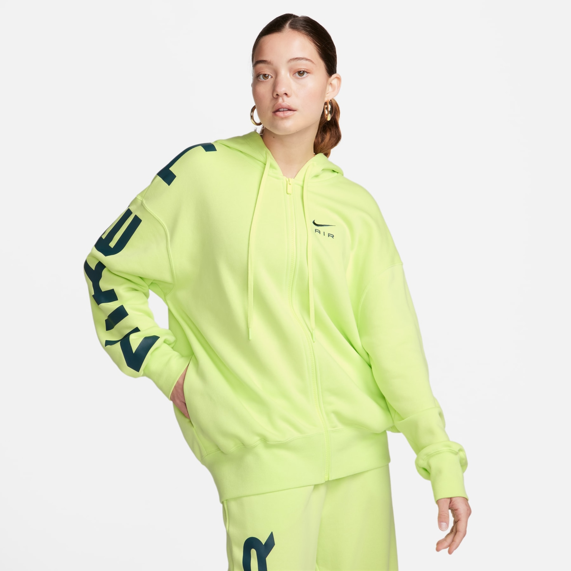 Jaqueta Nike Sportswear Air Fleece Feminina - Foto 1