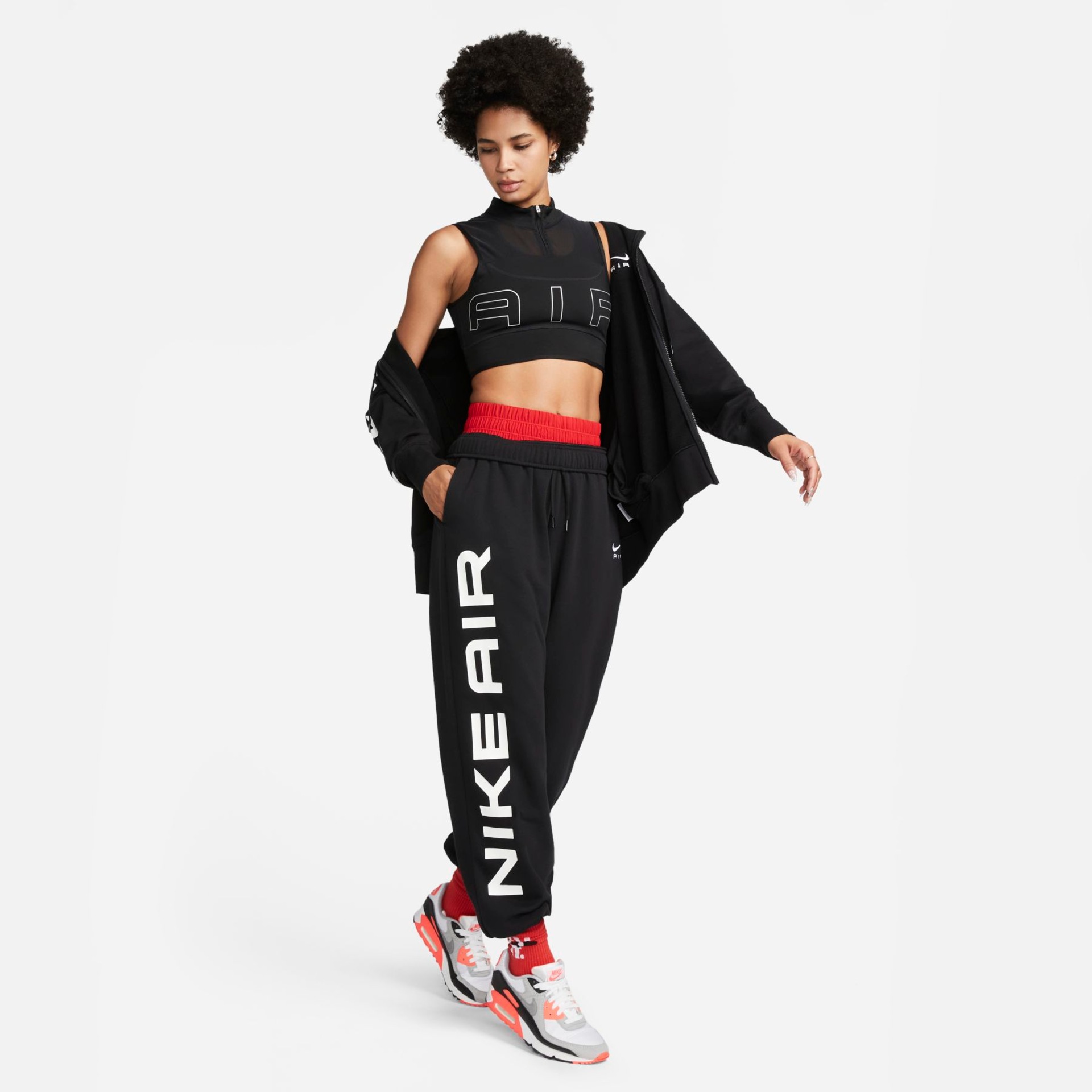 Jaqueta Nike Sportswear Air Fleece Feminina - Foto 7
