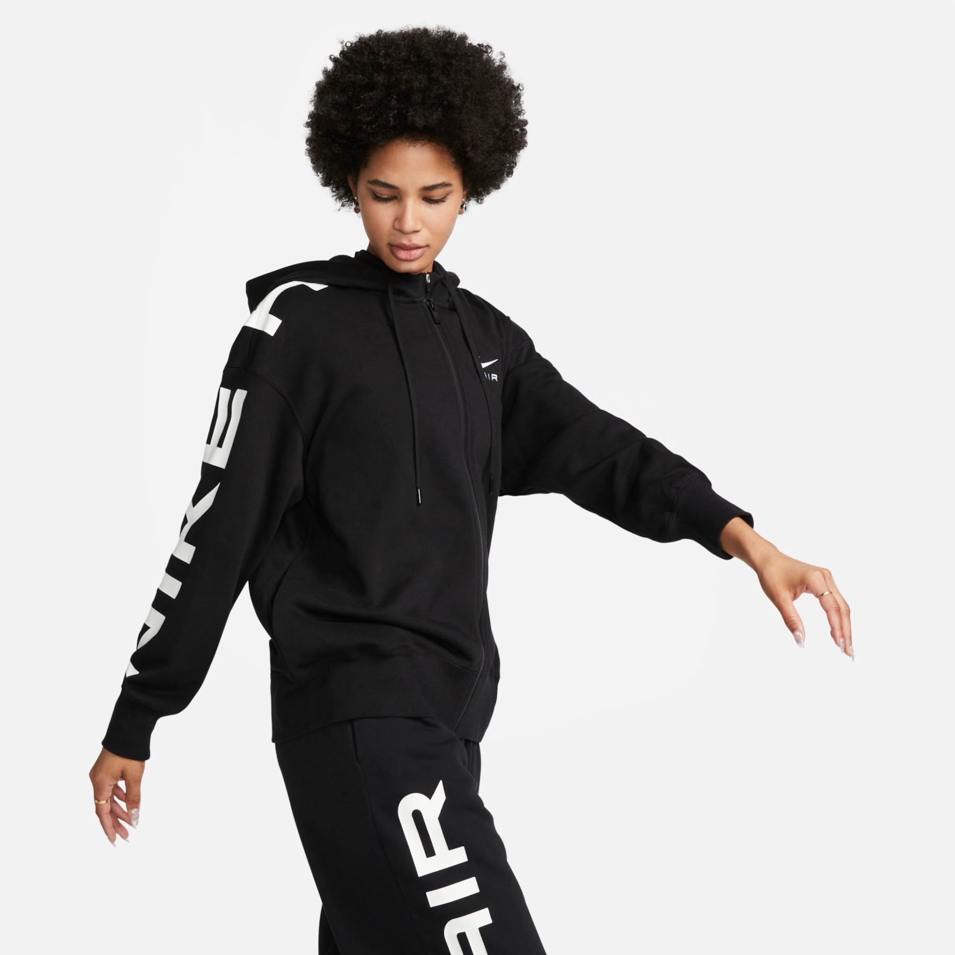 Jaqueta Nike Sportswear Air Fleece Feminina - Foto 1
