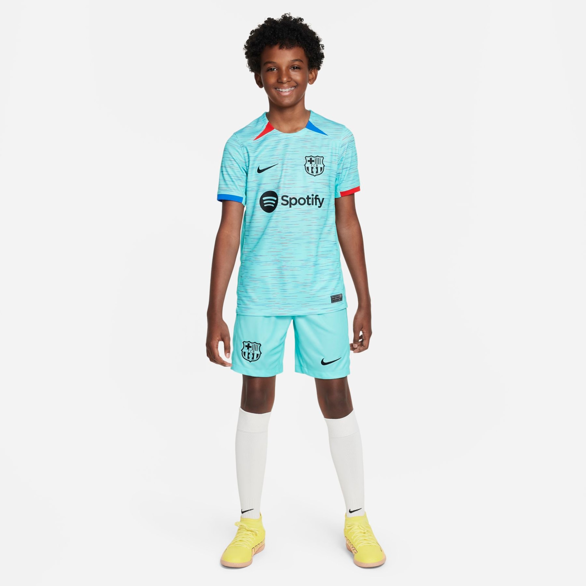 Camisa Nike Barcelona III 2022/23 Torcedor Pro Infantil - Foto 7