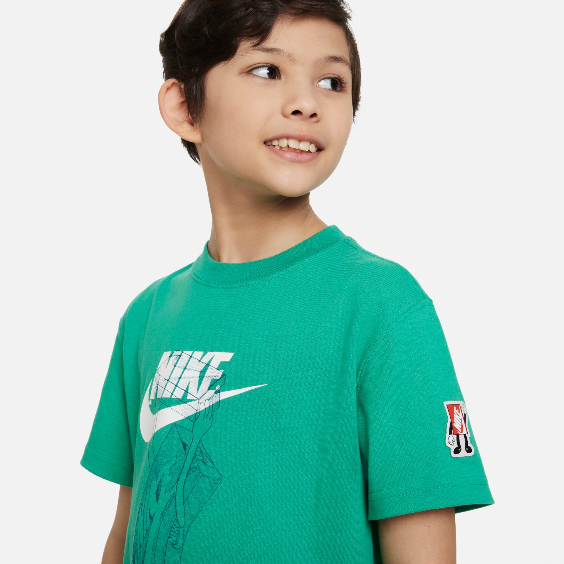 Camiseta Nike Sportswear Boxy Infantil - Foto 3