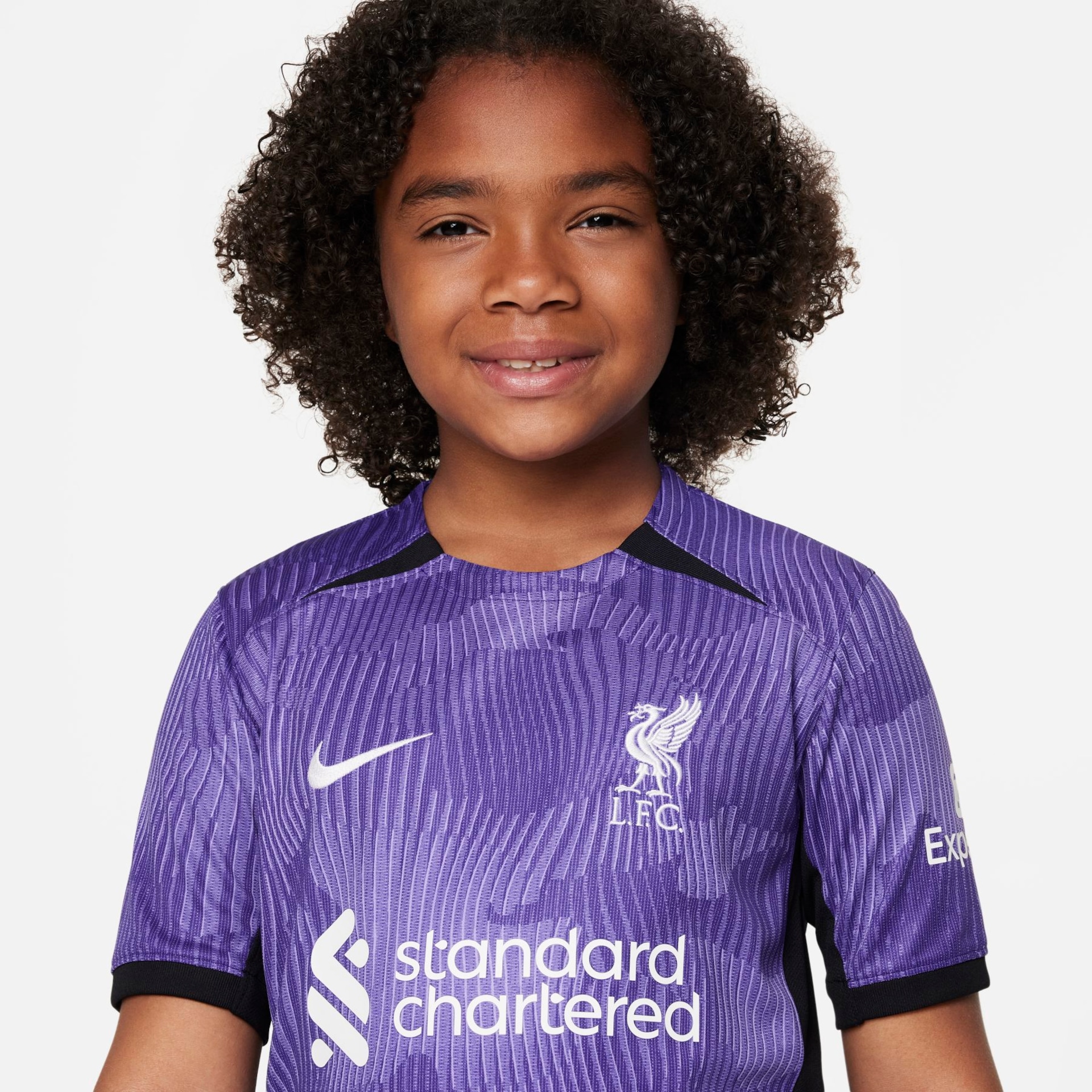 Camisa Nike Liverpool III 2023/24 Torcedor Pro Infantil - Foto 3