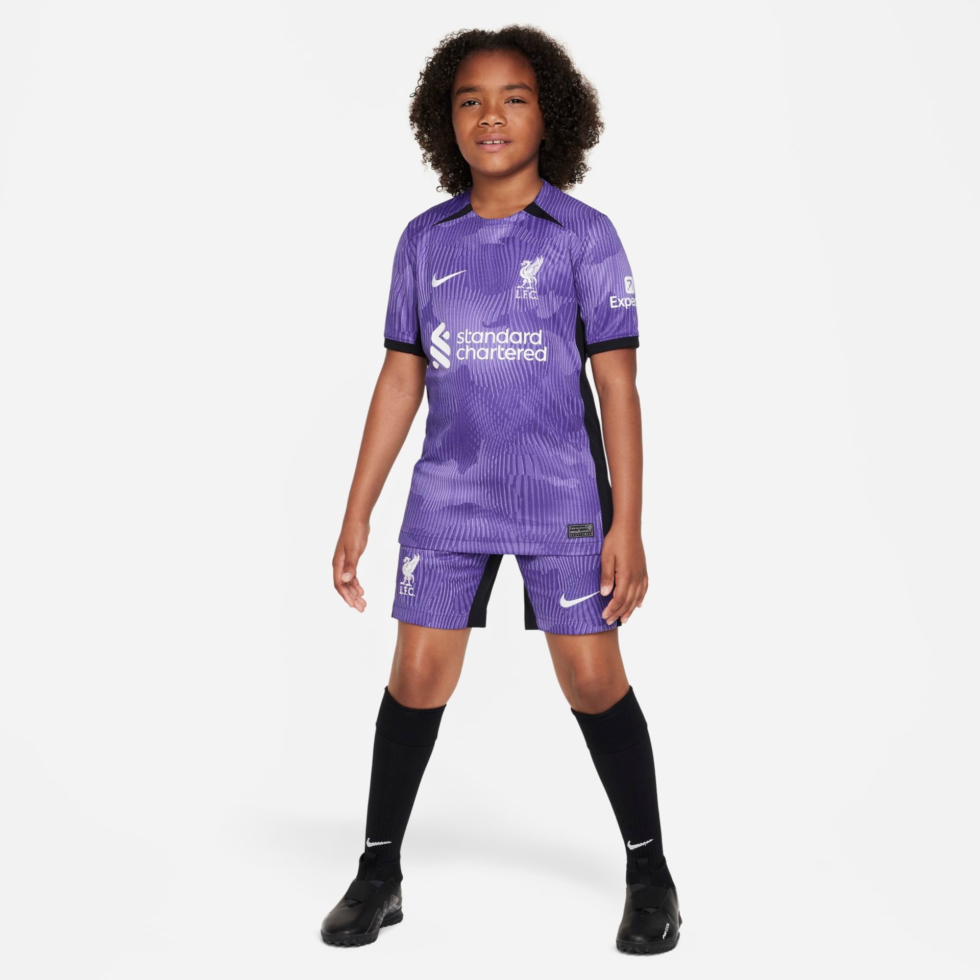 Camisa Nike Liverpool III 2023/24 Torcedor Pro Infantil - Foto 7