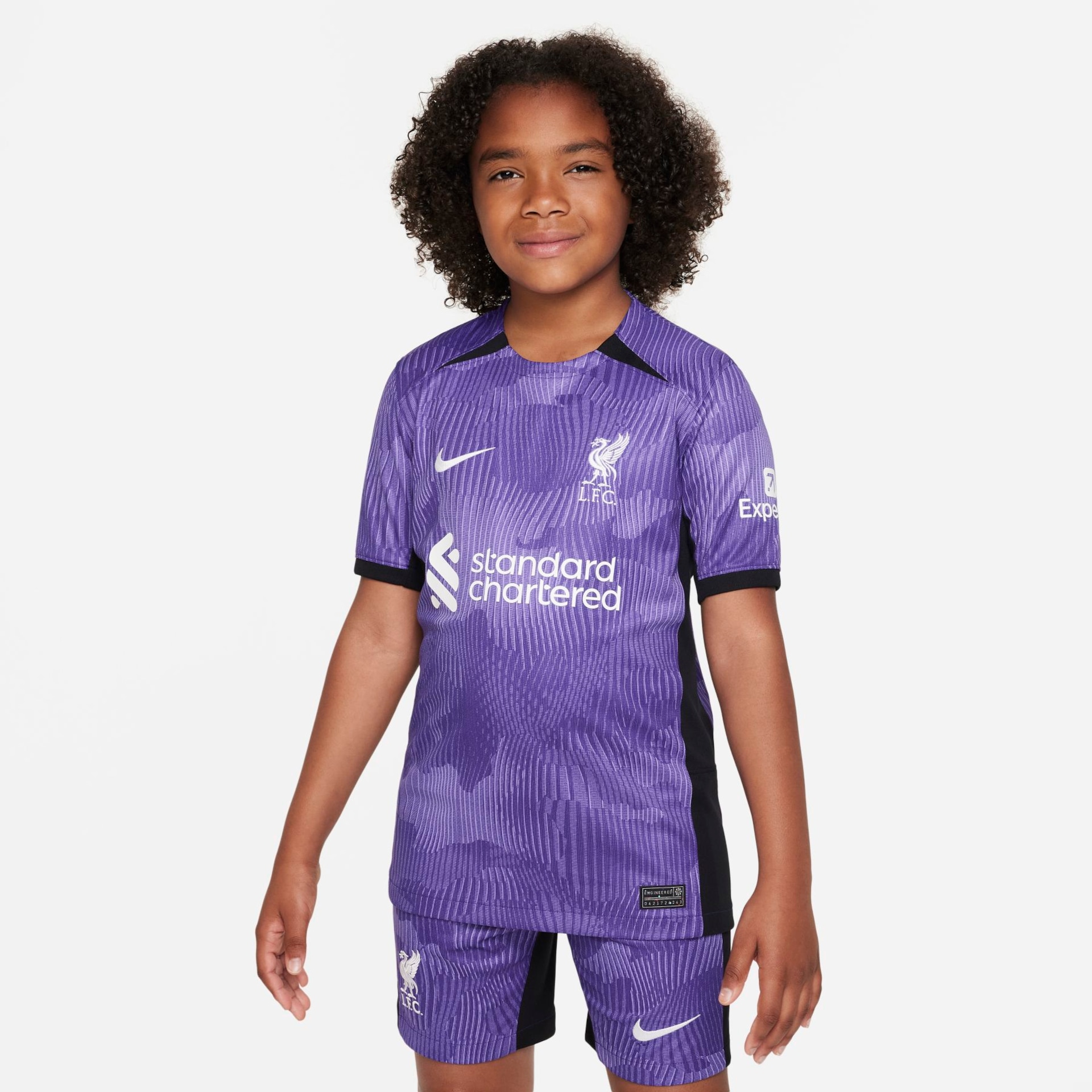 Camisa Nike Liverpool III 2023/24 Torcedor Pro Infantil - Foto 1