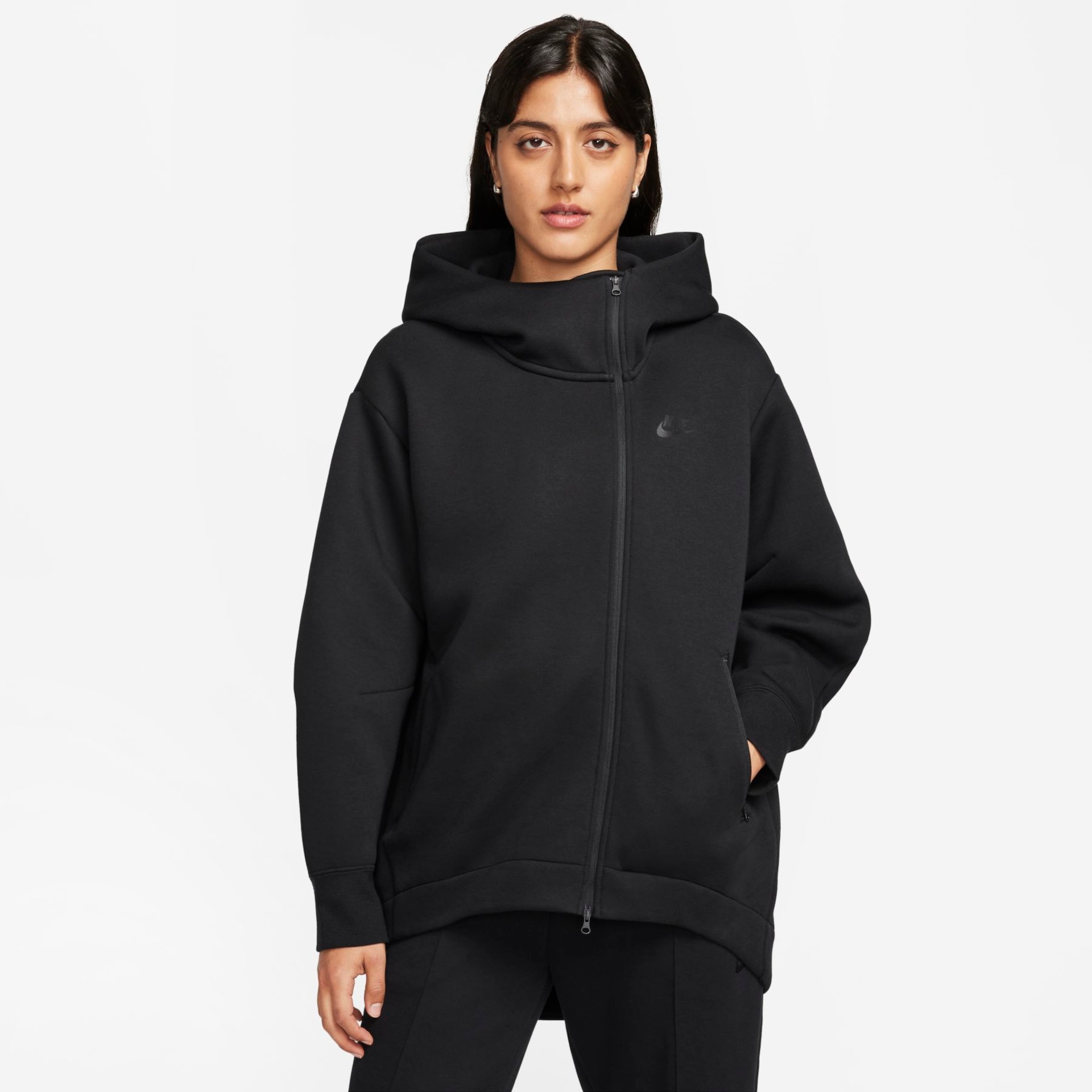 Jaqueta Nike Sportswear Tech Fleece Essential Feminina - Foto 1