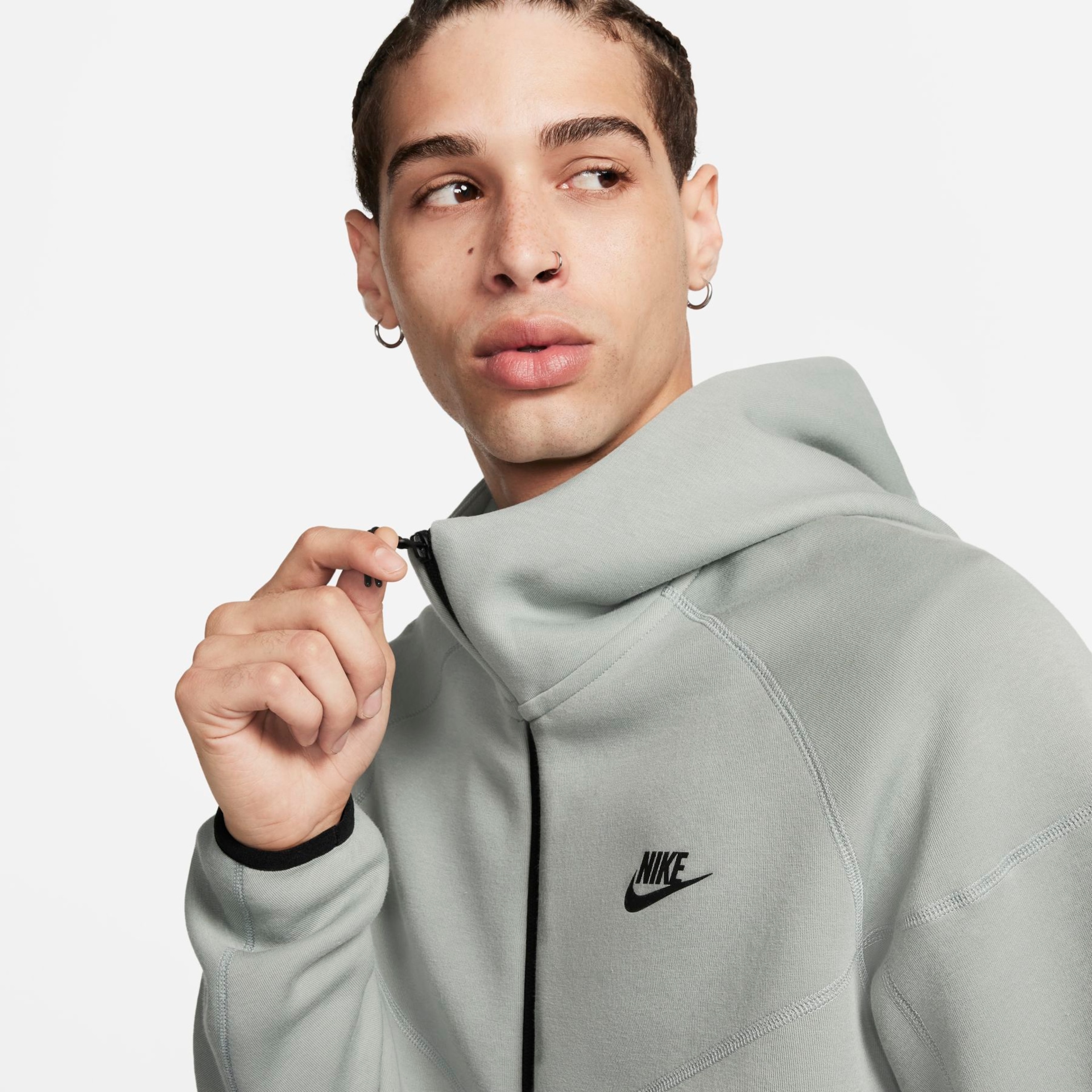 Jaqueta Nike Sportswear Tech Fleece Windrunner Masculina - Foto 3