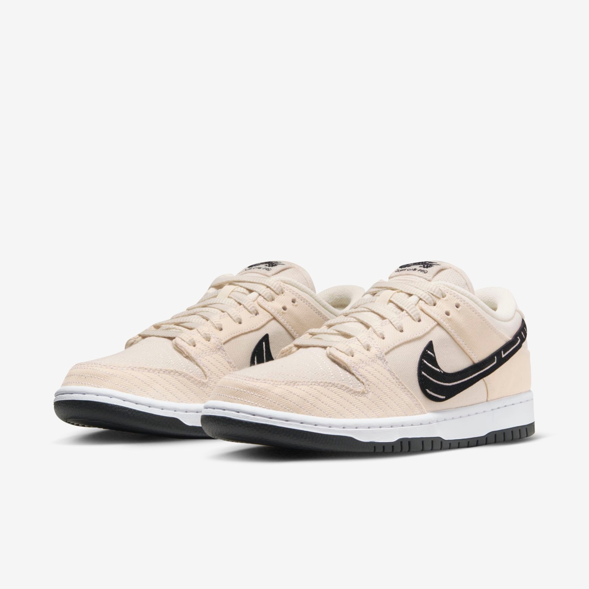 Nike SB Dunk Low x Albino & Preto - Foto 5
