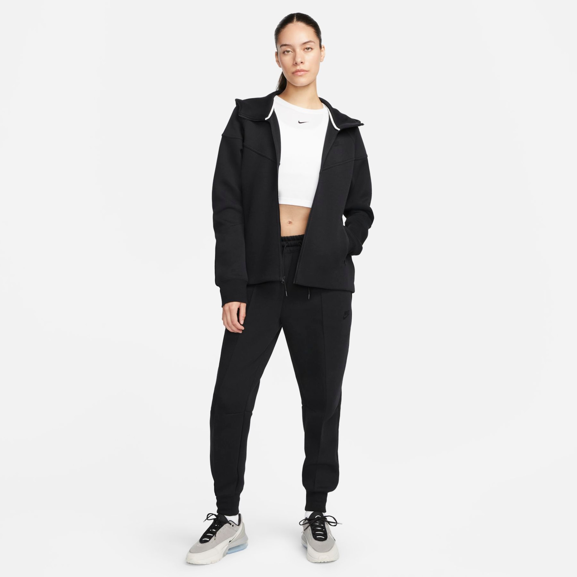 Jaqueta Nike Sportswear Tech Fleece Windrunner Feminina - Foto 7