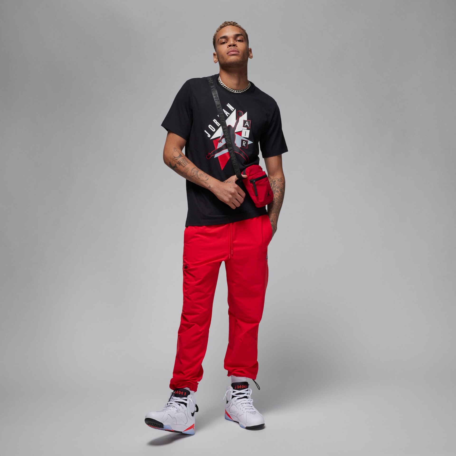 Camiseta Jordan Crew Masculina - Foto 4