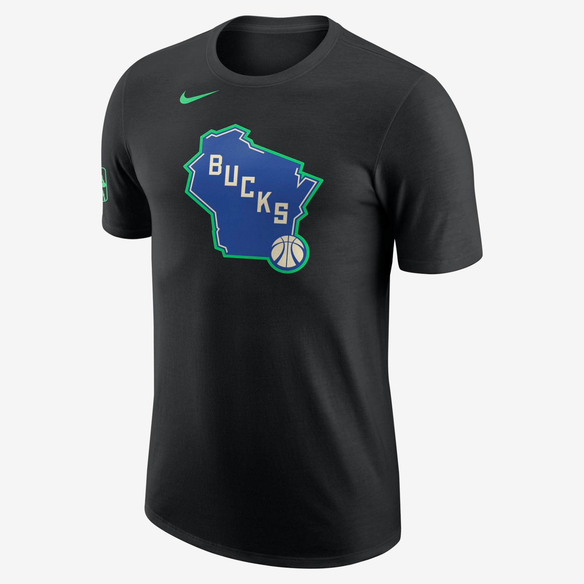 Camiseta Nike Milwaukee Bucks City Edition Masculina - Foto 1