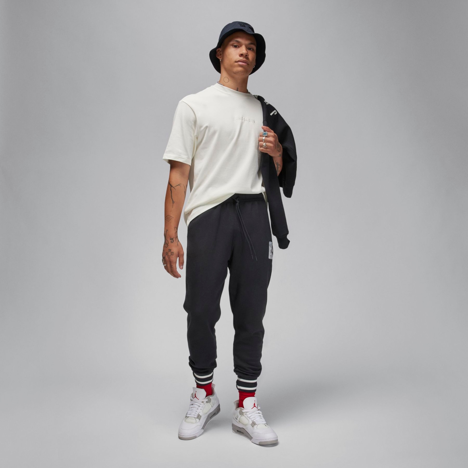 Camiseta Air Jordan Wordmark Masculina - Foto 6