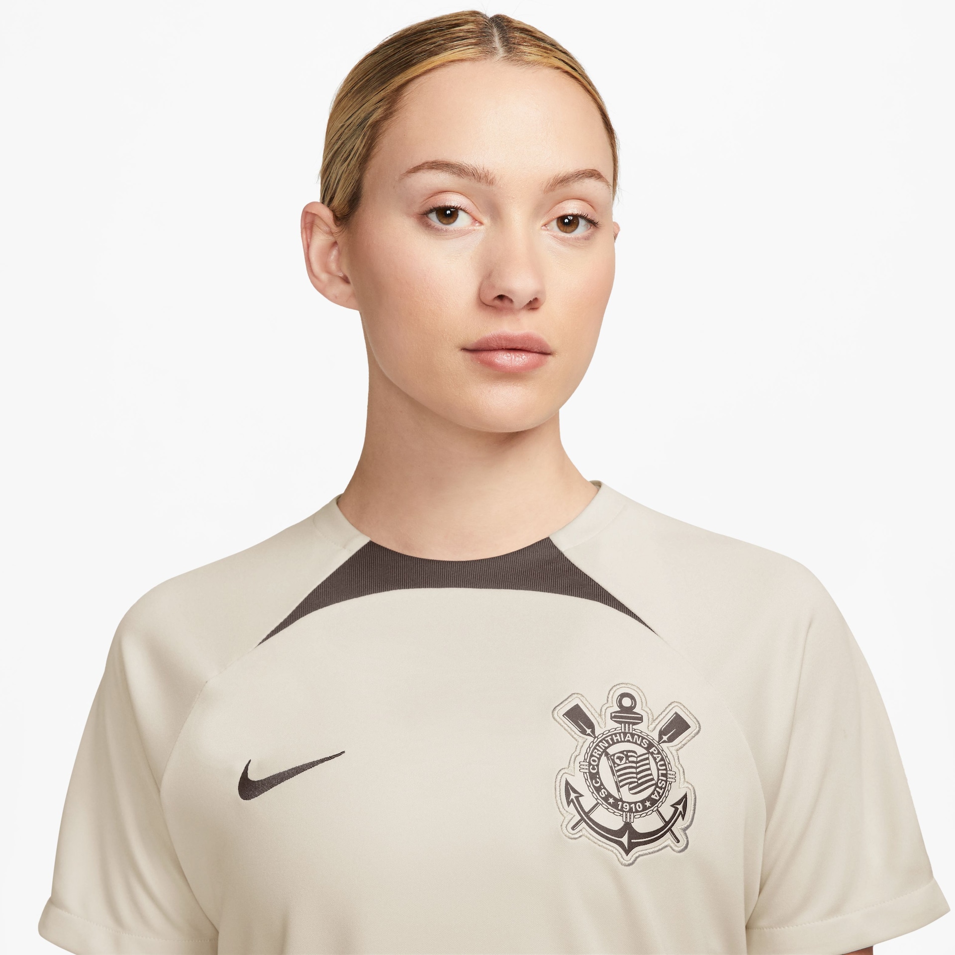 Camiseta Nike Corinthians Treino 2024 Academy Pro Feminina - Foto 3