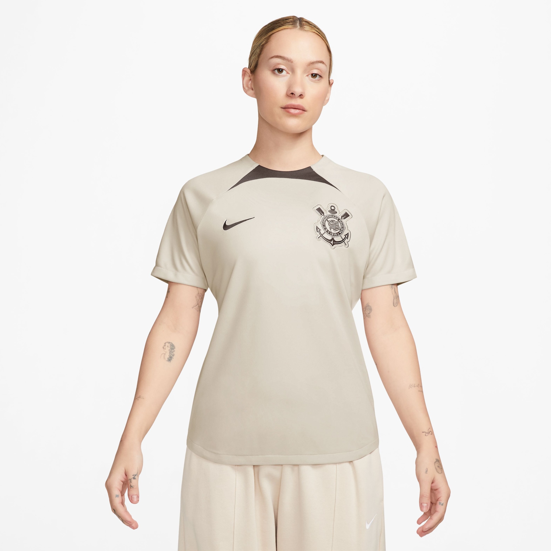 Camiseta Nike Corinthians Treino 2024 Academy Pro Feminina - Foto 1