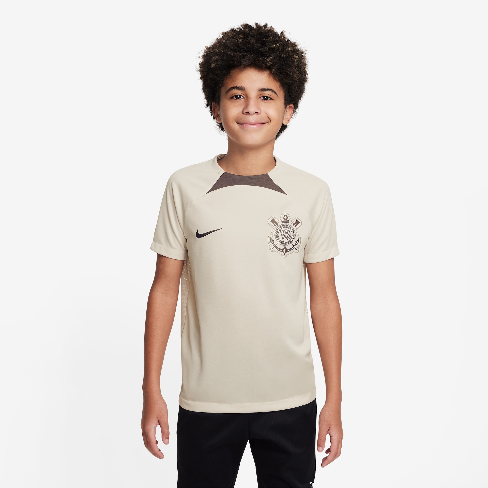 Camiseta Nike Corinthians Treino 2024 Academy Pro Infantil - Foto 1