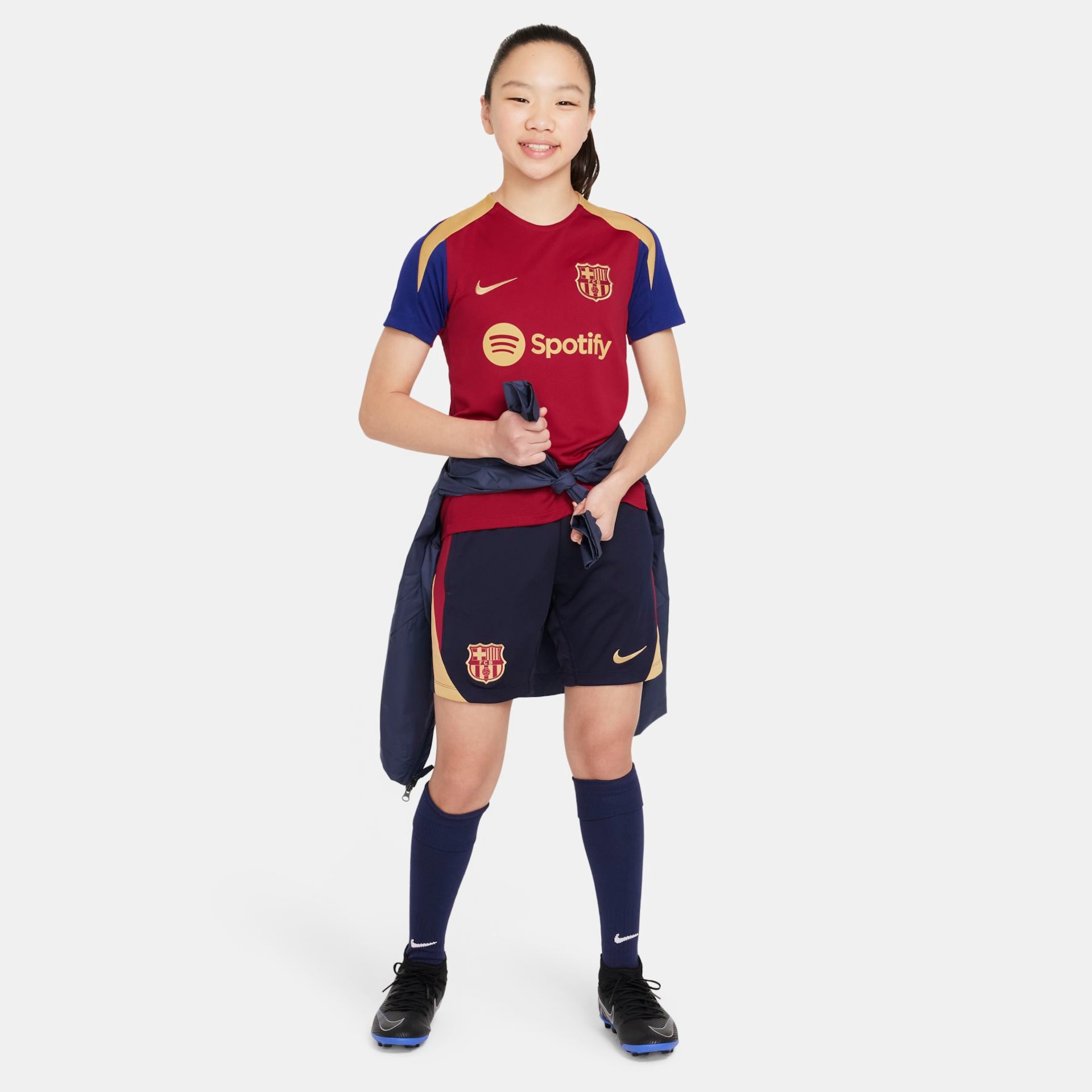 Camiseta Nike Barcelona Strike Infantil - Foto 4