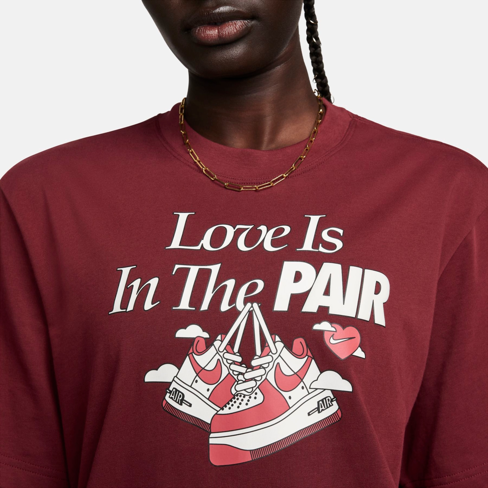 Camiseta Nike Boxy Valentine's Day Feminina - Foto 4