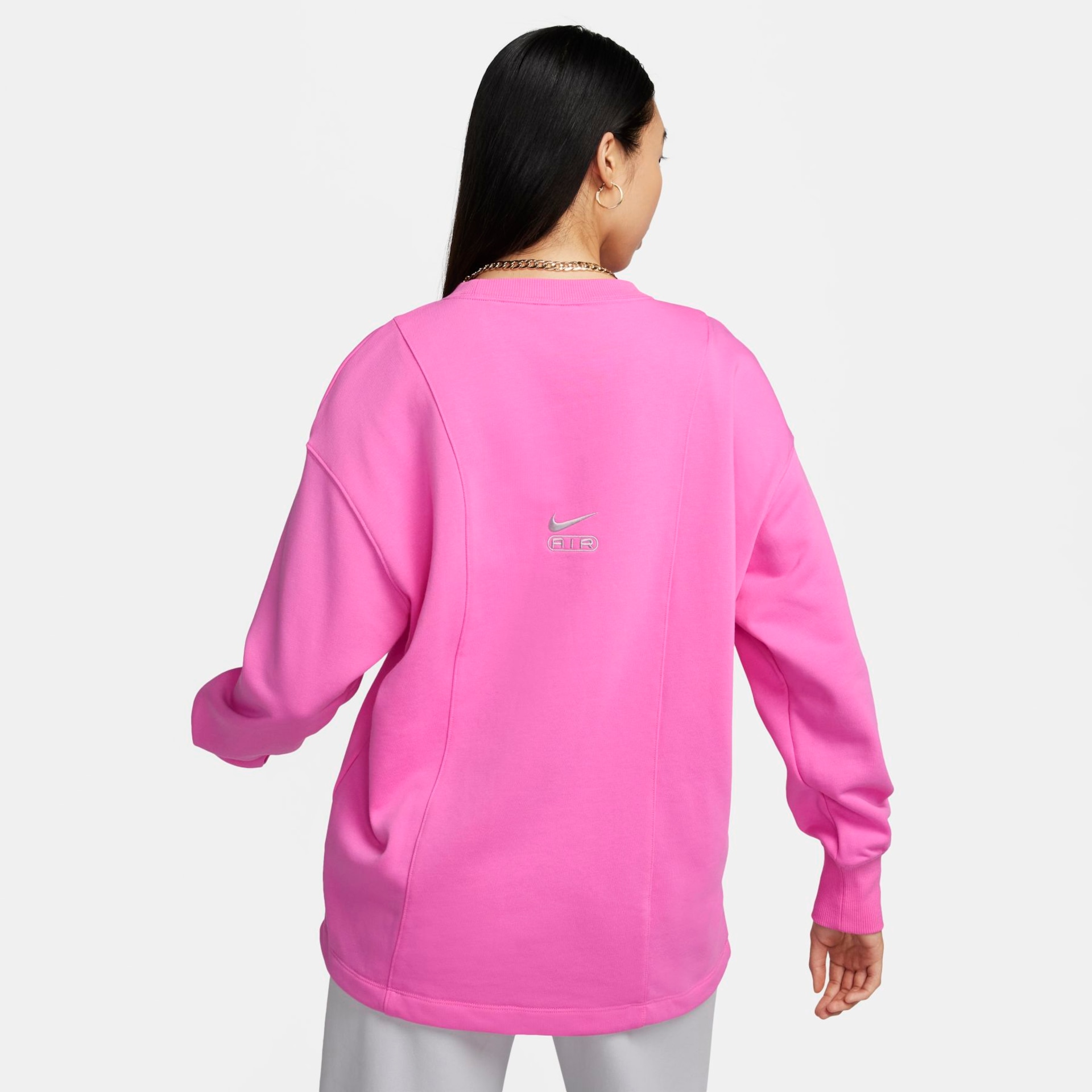 Blusão Nike Air Fleece Crew Feminino - Foto 2