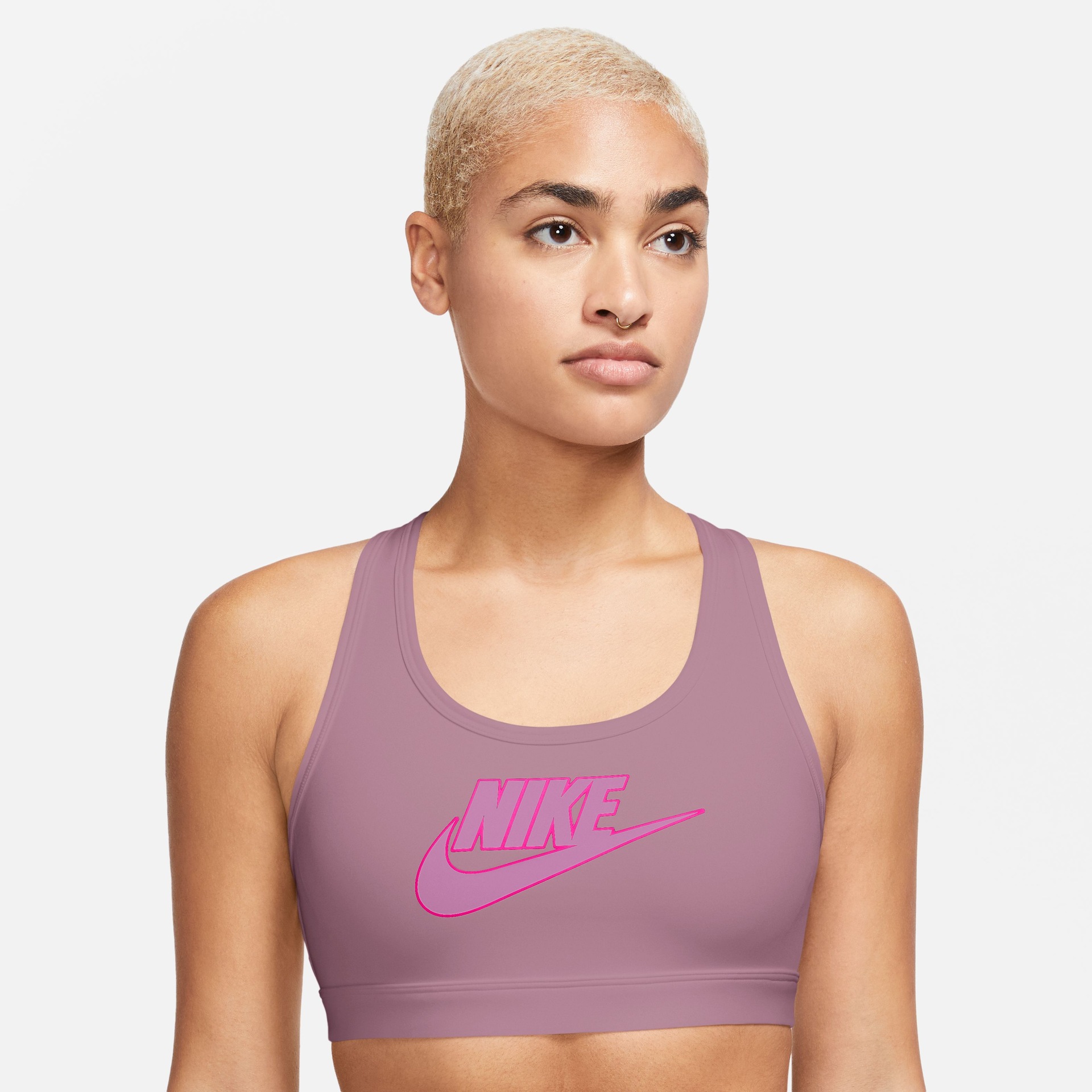 Top Nike Swoosh Futura Feminino - Foto 1
