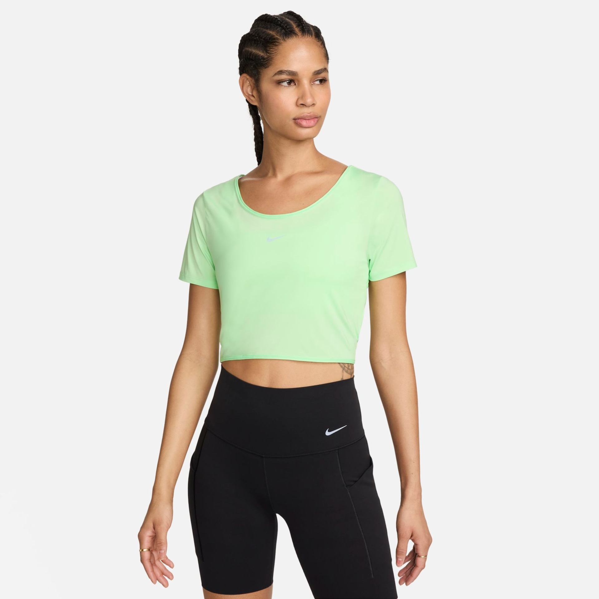 Camiseta Nike Dri-FIT One Cropped Feminina - Foto 1