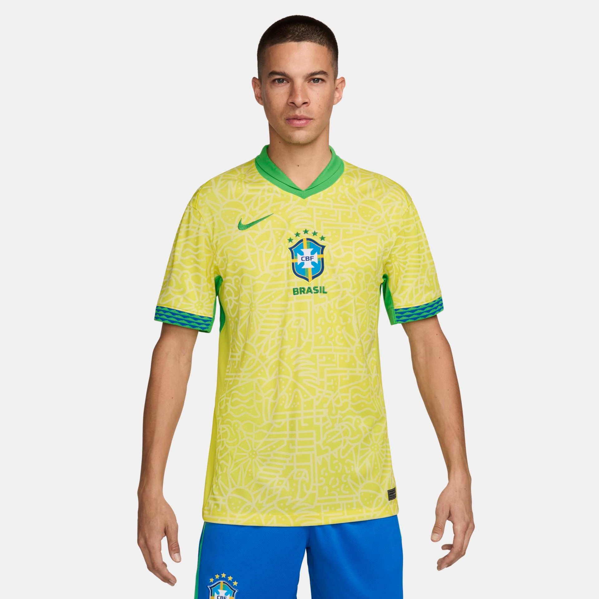 Camisa Nike Brasil I 2024/25 Torcedor Pro Masculina - Foto 1