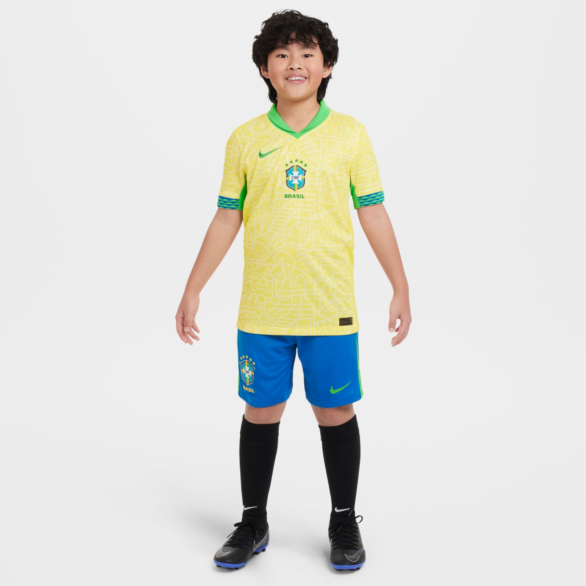 Camisa Nike Brasil I 2024/25 Torcedor Pro Infantil - Foto 5