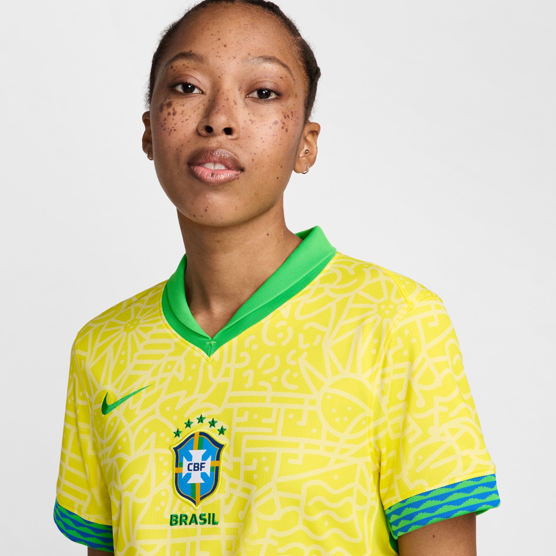 Camisa Nike Seleção Brasileira Feminina I 2024/25 Torcedora Pro Feminina - Foto 3