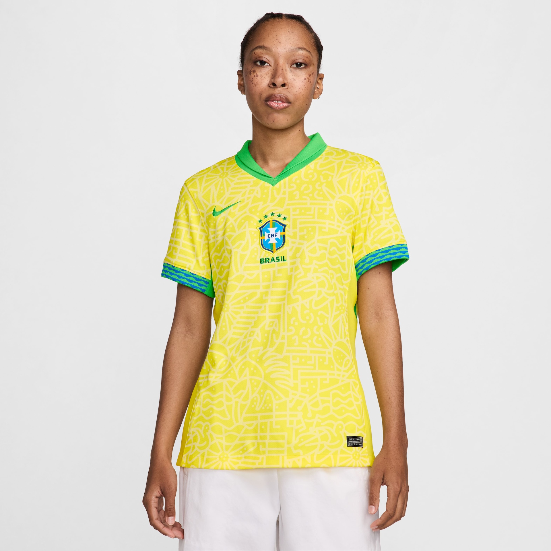 Camisa Nike Seleção Brasileira Feminina I 2024/25 Torcedora Pro Feminina - Foto 1