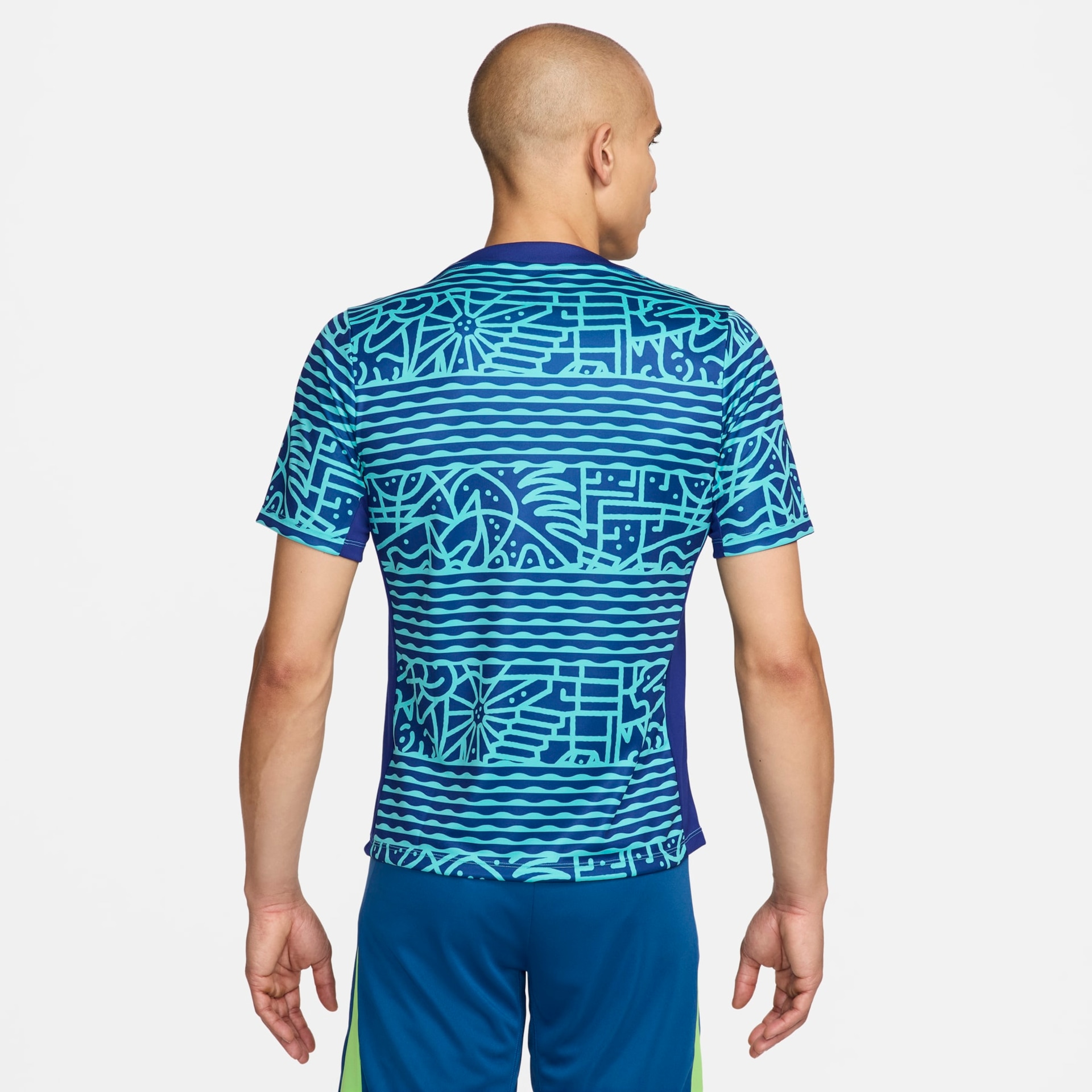 Camisa Nike Brasil Pré-Jogo Academy Pro Masculina - Foto 8