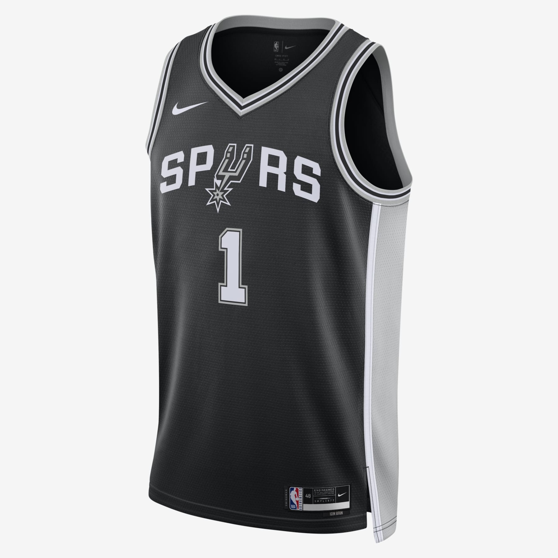 Regata Nike San Antonio Spurs Icon Edition 2024/25 Masculina - Foto 1