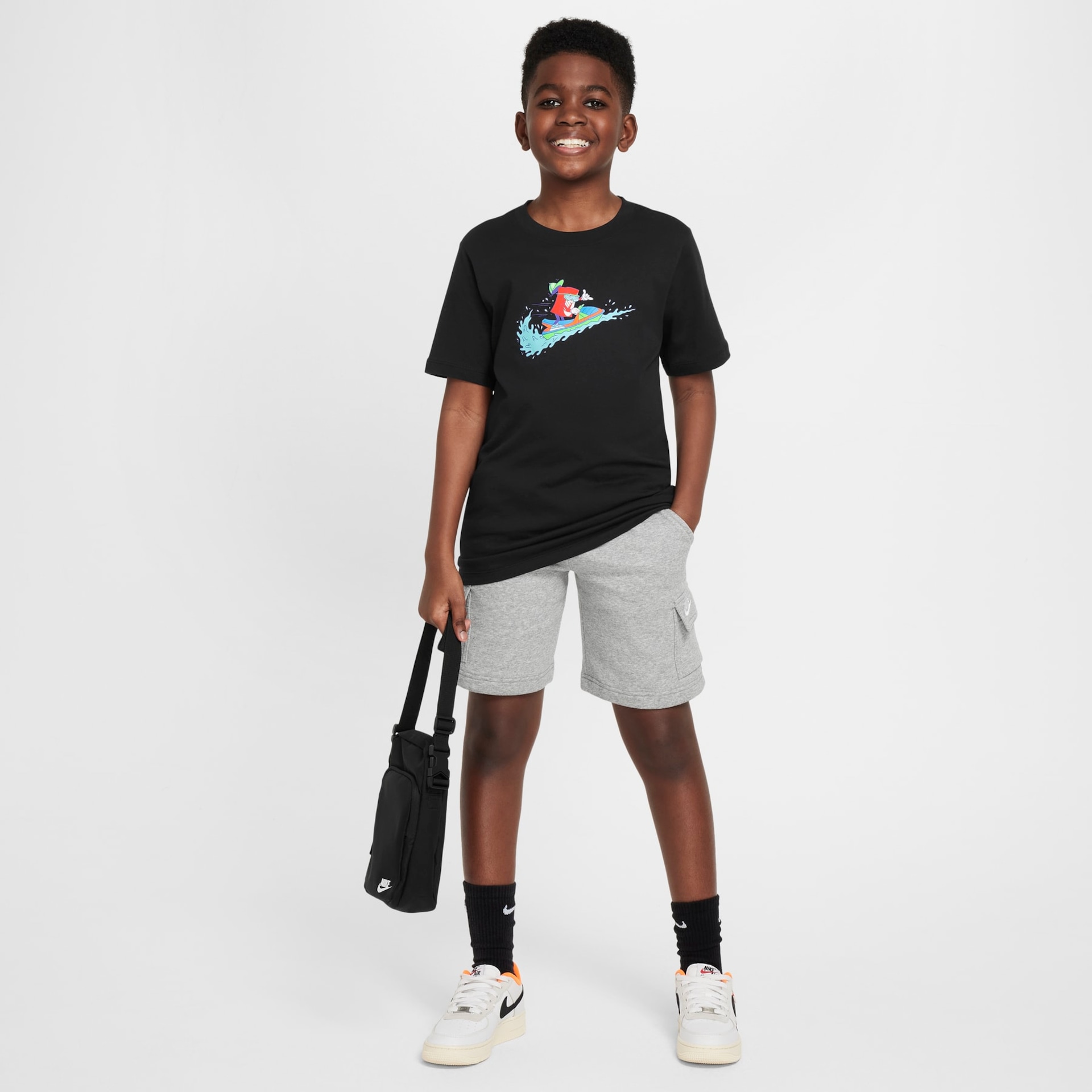 Camiseta Nike Sportswear Boxy1 Infantil - Foto 3