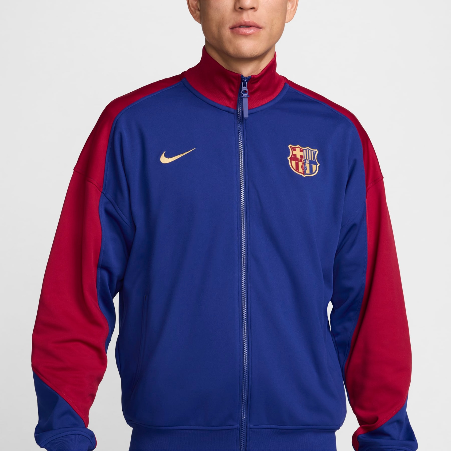 Jaqueta Nike Barcelona Hino Masculino - Foto 4