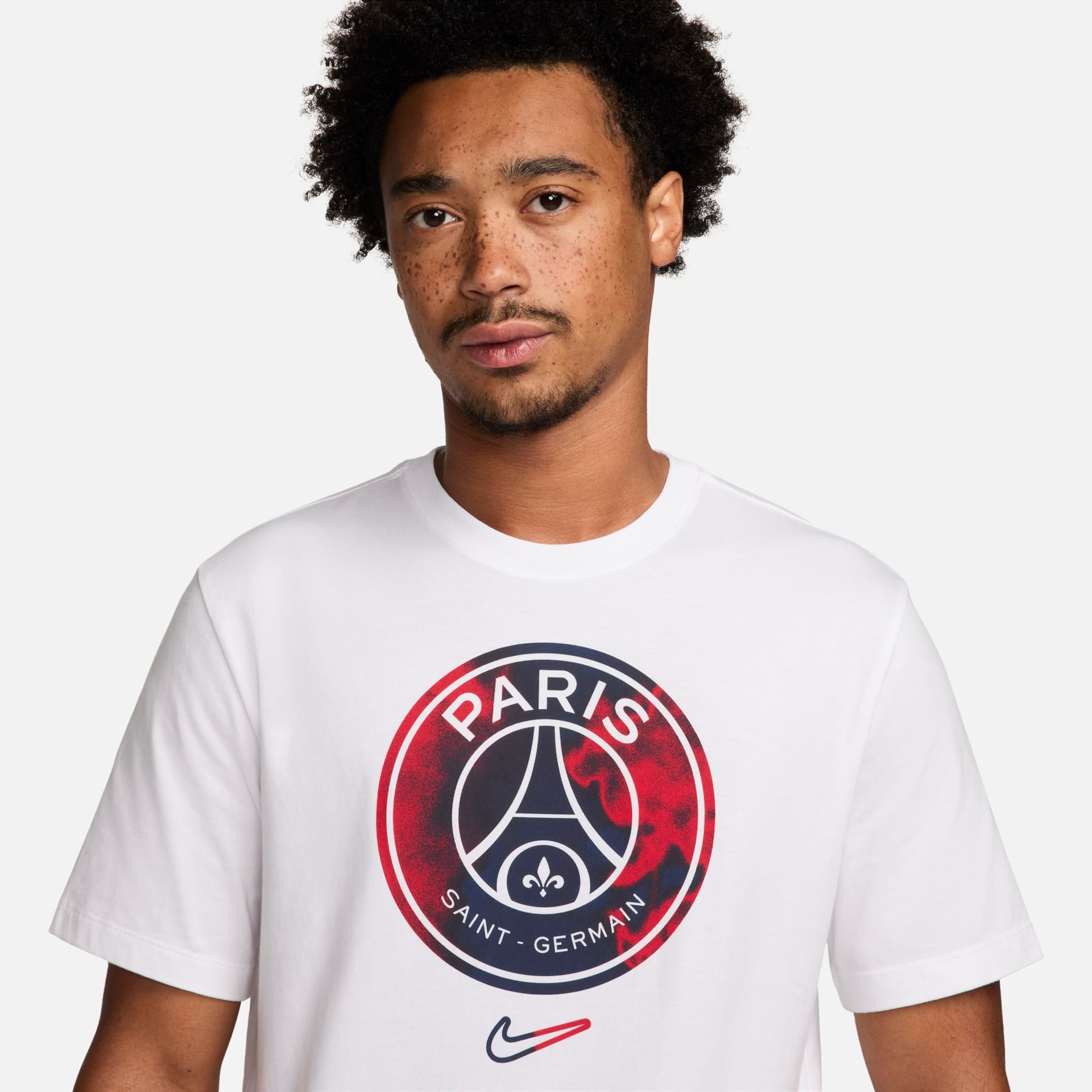 Camiseta Nike Paris Saint-Germain Crest Masculina - Foto 2
