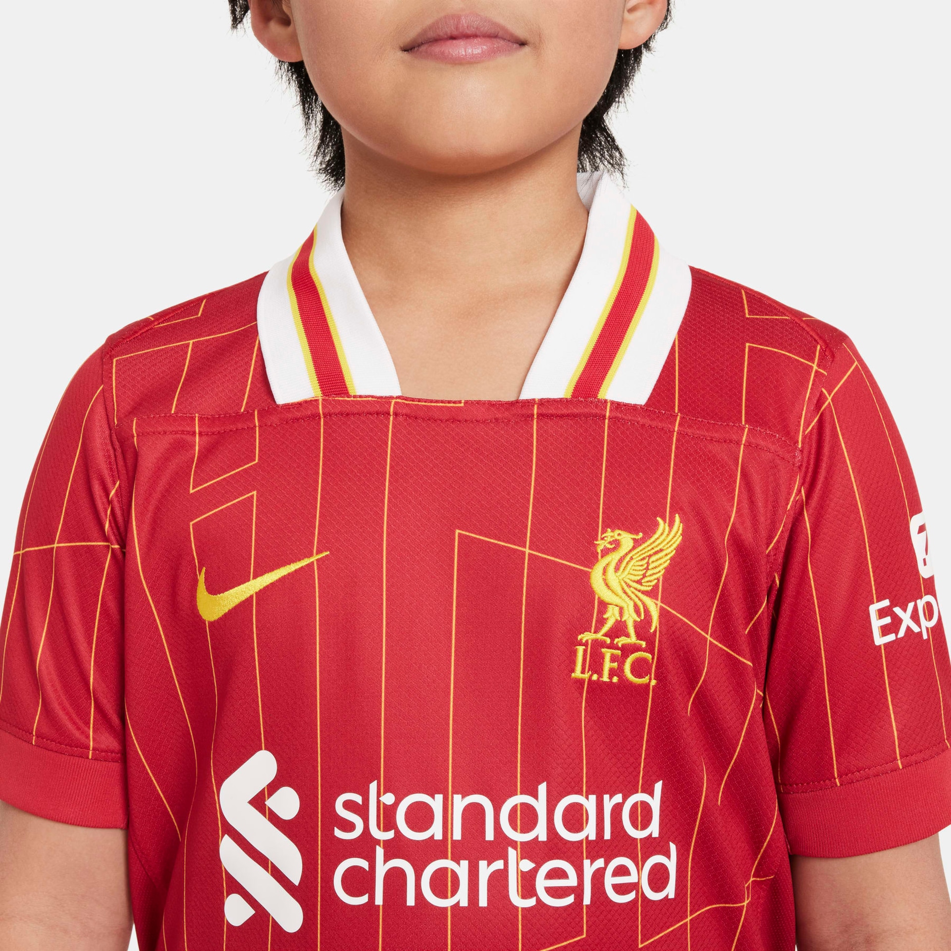 Camisa Nike Liverpool I 2024/25 Torcedor Pro Infantil - Foto 3