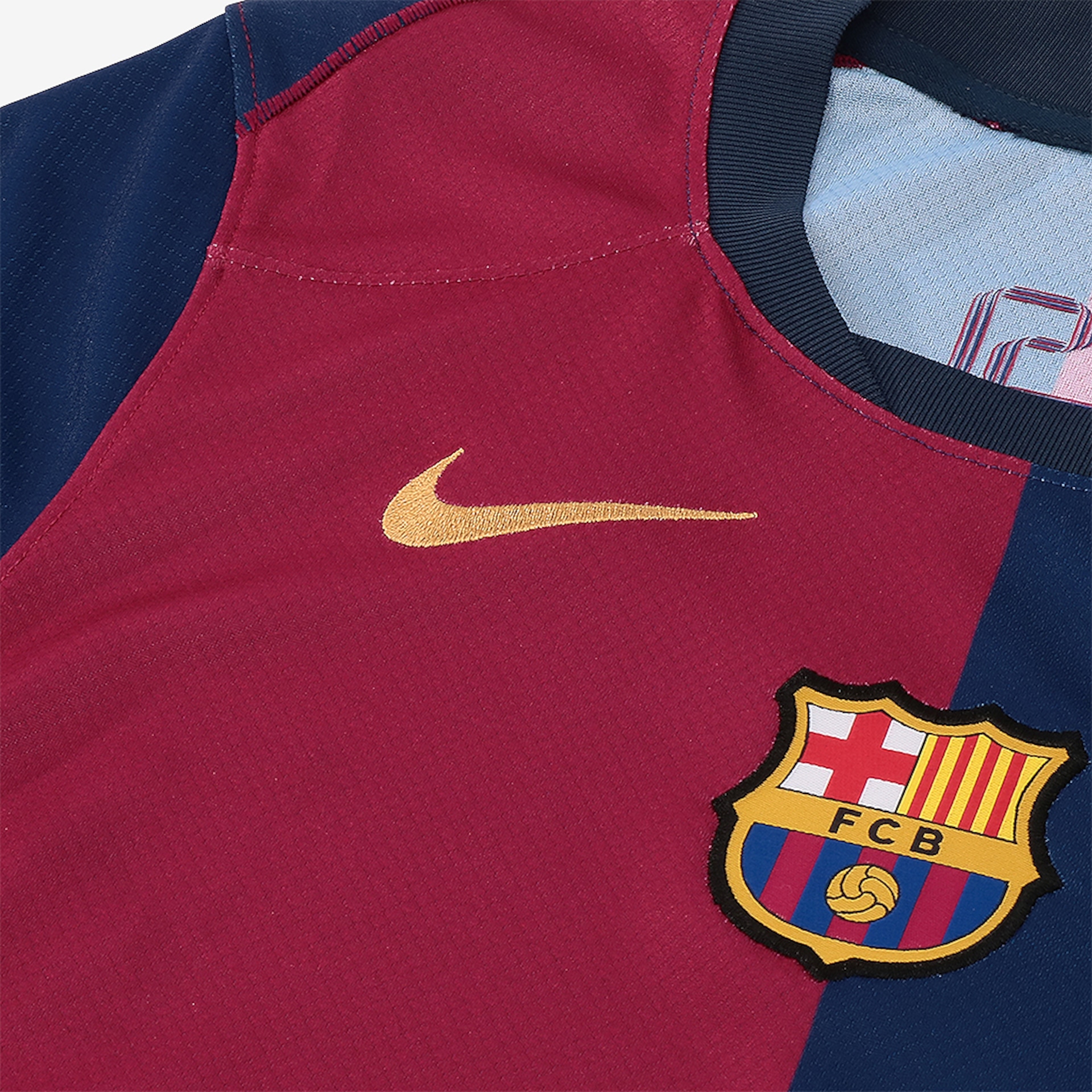 Camisa Nike Barcelona I 2024/25 Torcedor Pro Infantil - Foto 8