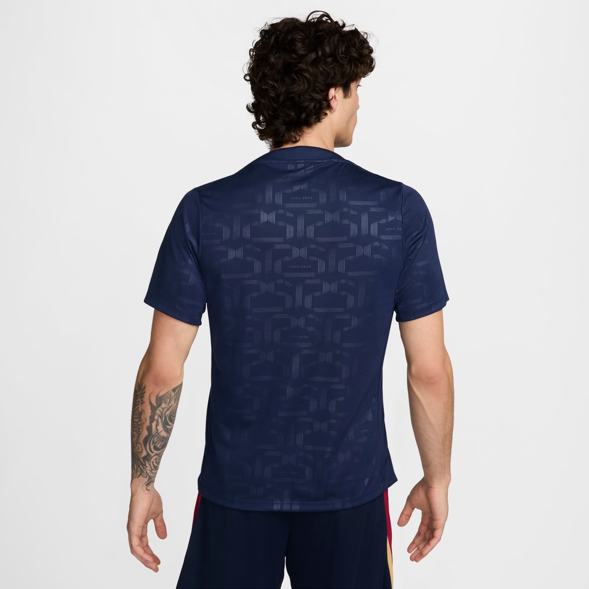 Camiseta Nike Barcelona Academy Pro Masculina Pre Match - Foto 2