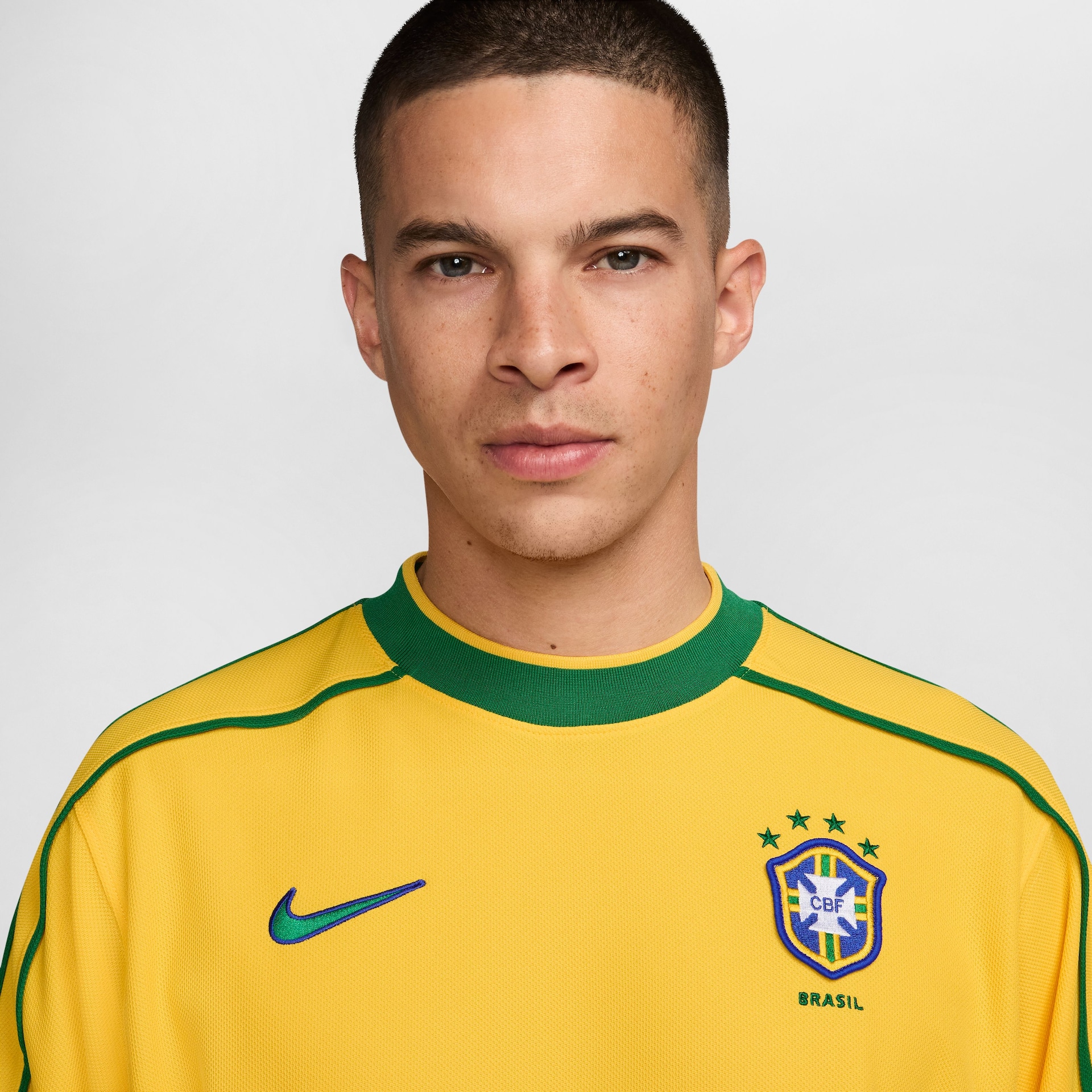 Camisa Nike Reedição Brasil 1998 Ronaldo Masculina - Foto 3