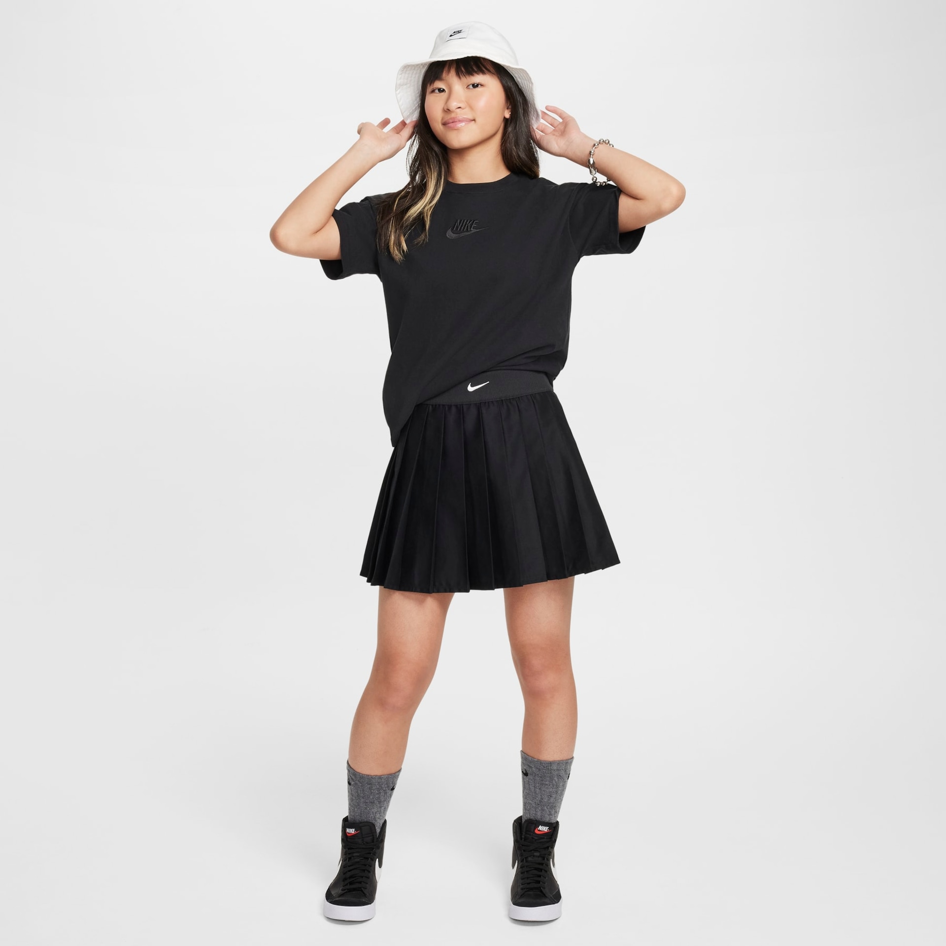 Saia Nike Sportswear Skirt Infantil - Foto 5